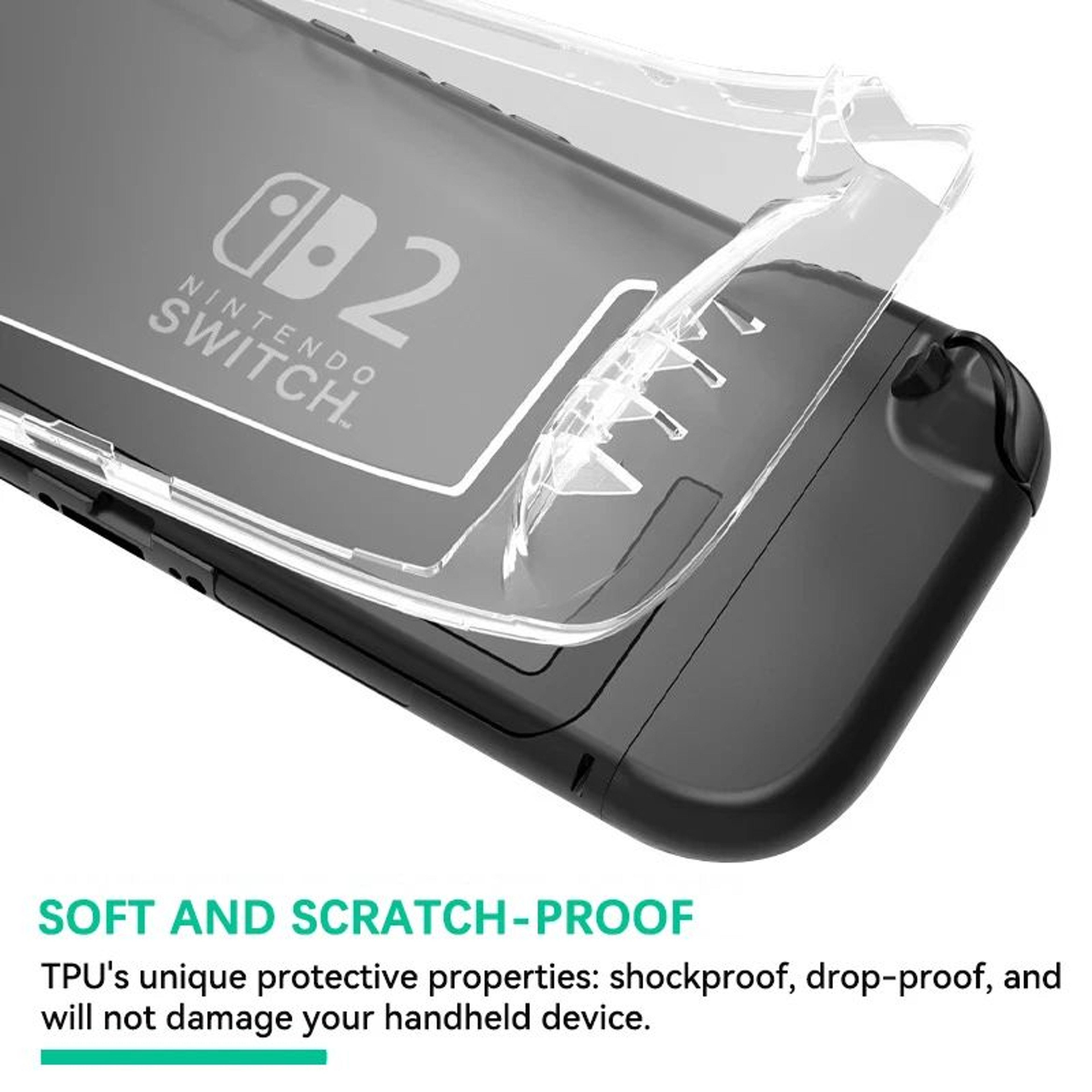Transparent TPU Protective Case For Nintendo Switch 2 3