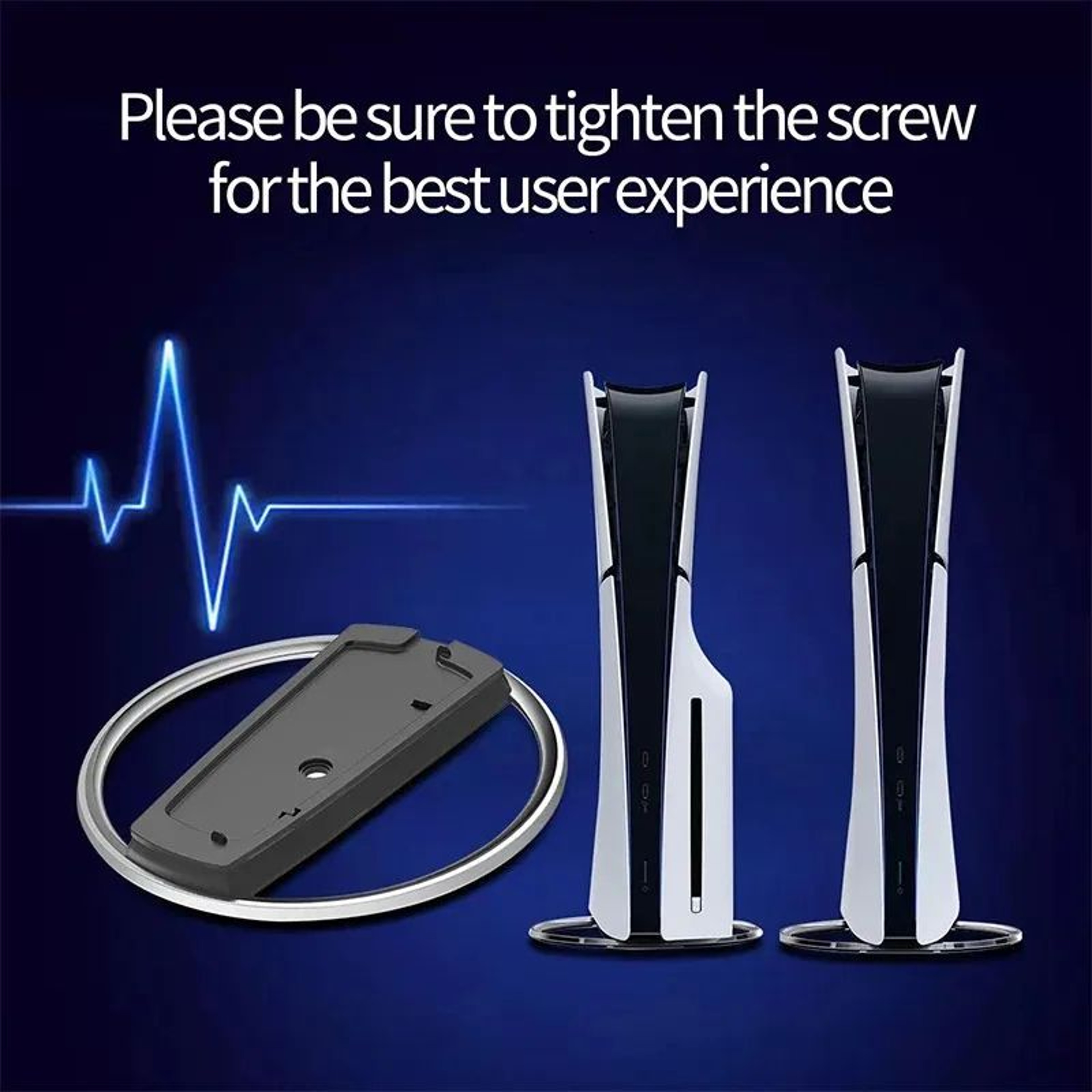 Metal Vertical Stand For PS5 Slim Console 2