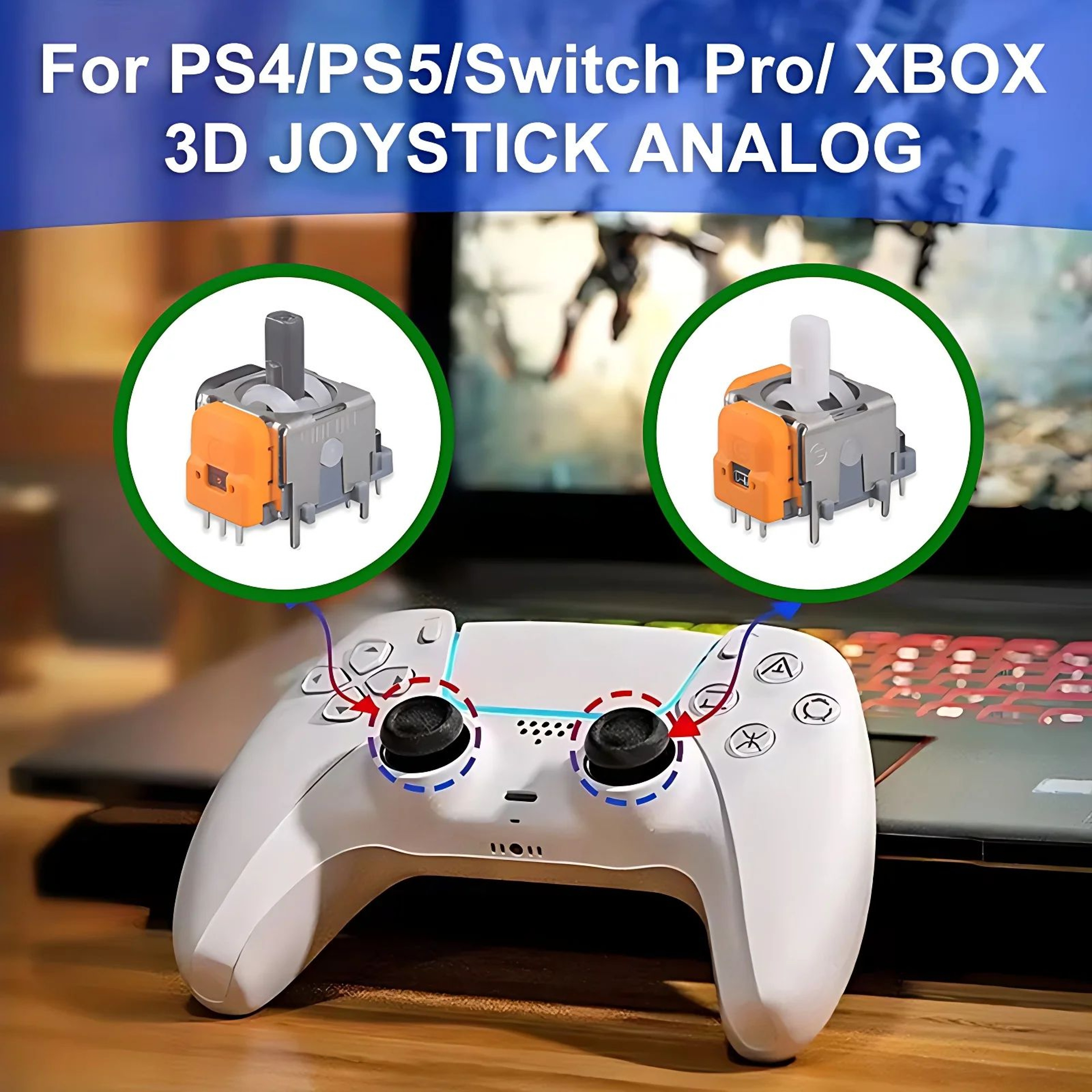 2PCS Hall Effect Joystick Sensor Module 0