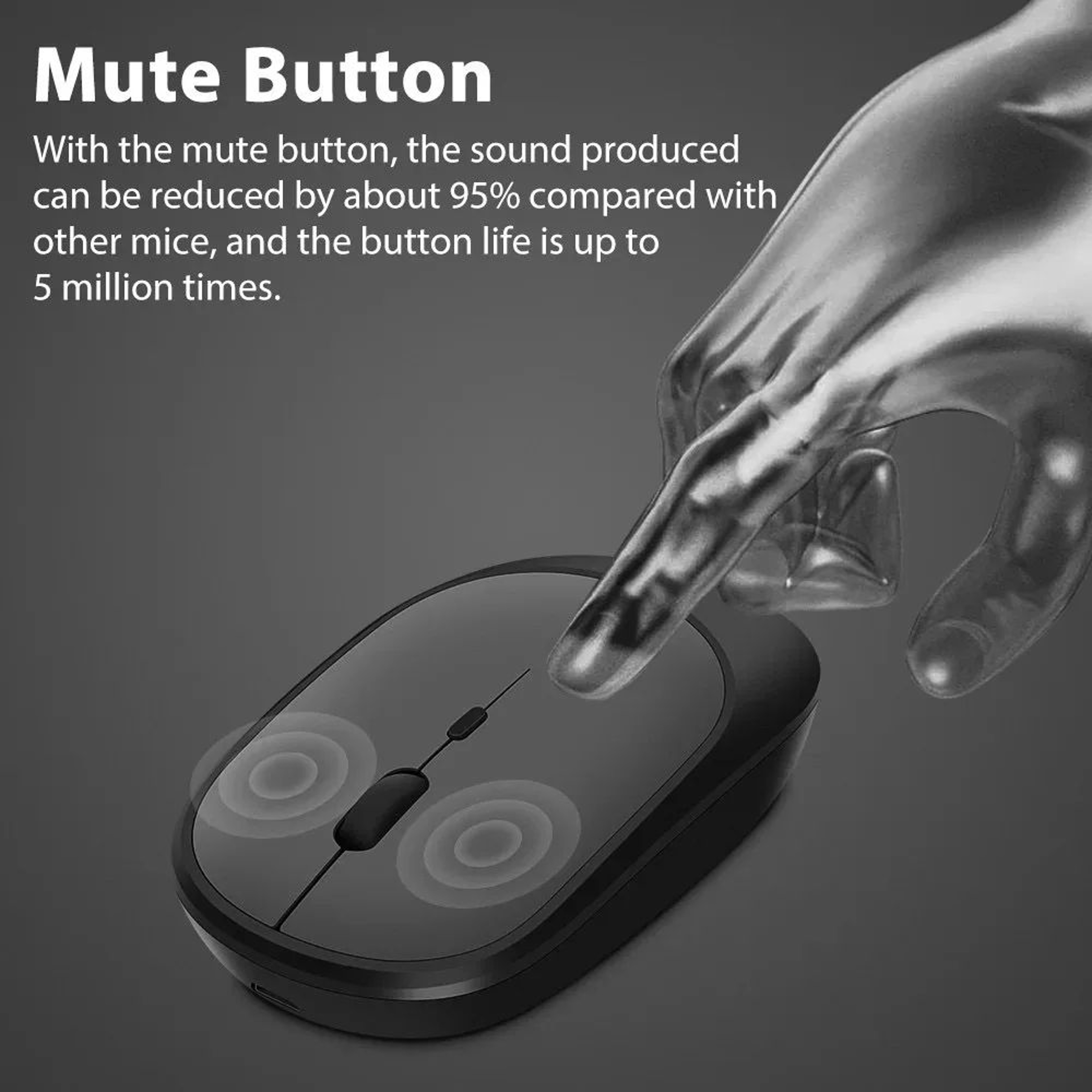 Rechargeable Dual Mode Wireless Bluetooth Gaming Mouse 4