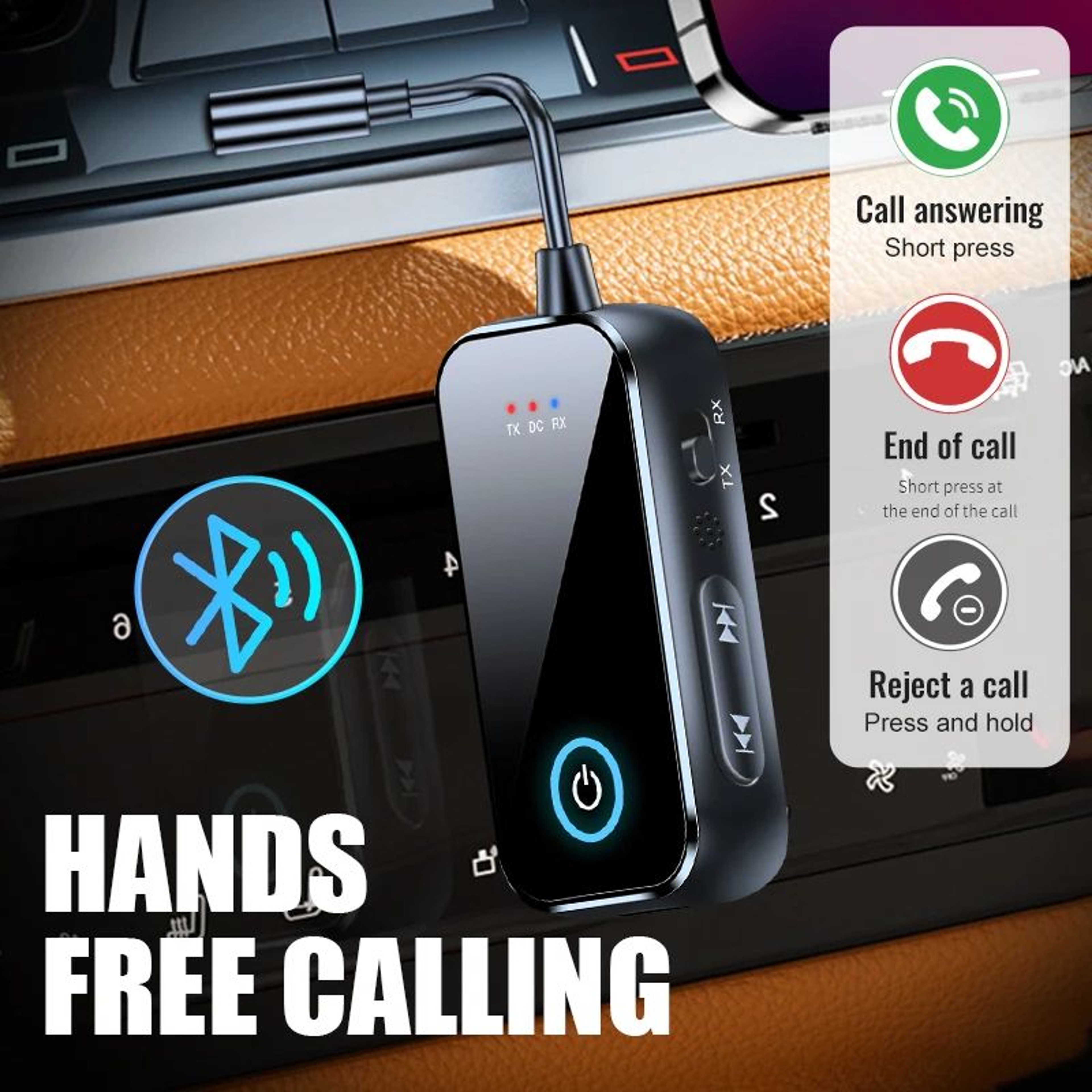 Bluetooth 60 Wireless Audio Transmitter Receiver Adapter 2