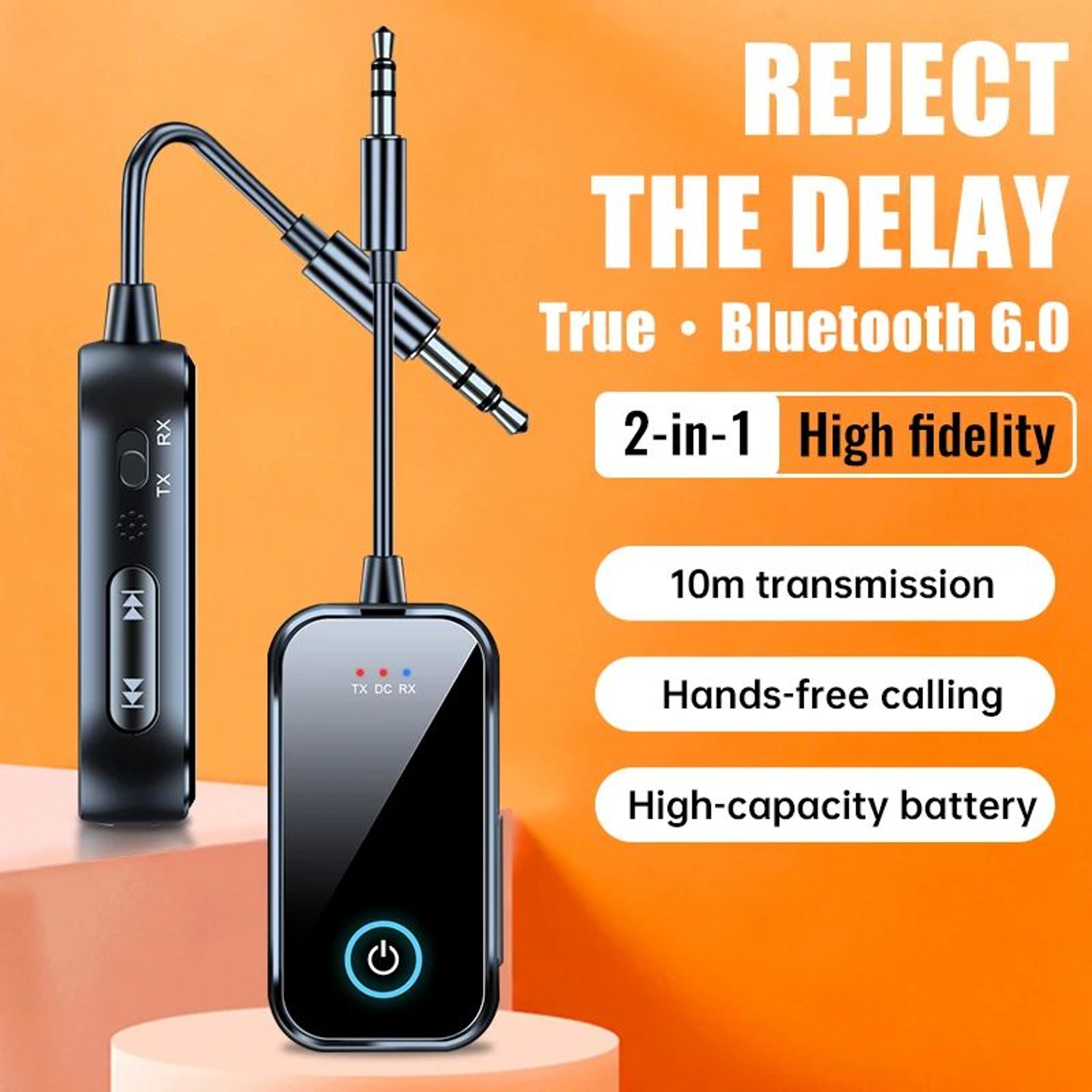 Bluetooth 60 Wireless Audio Transmitter Receiver Adapter 4