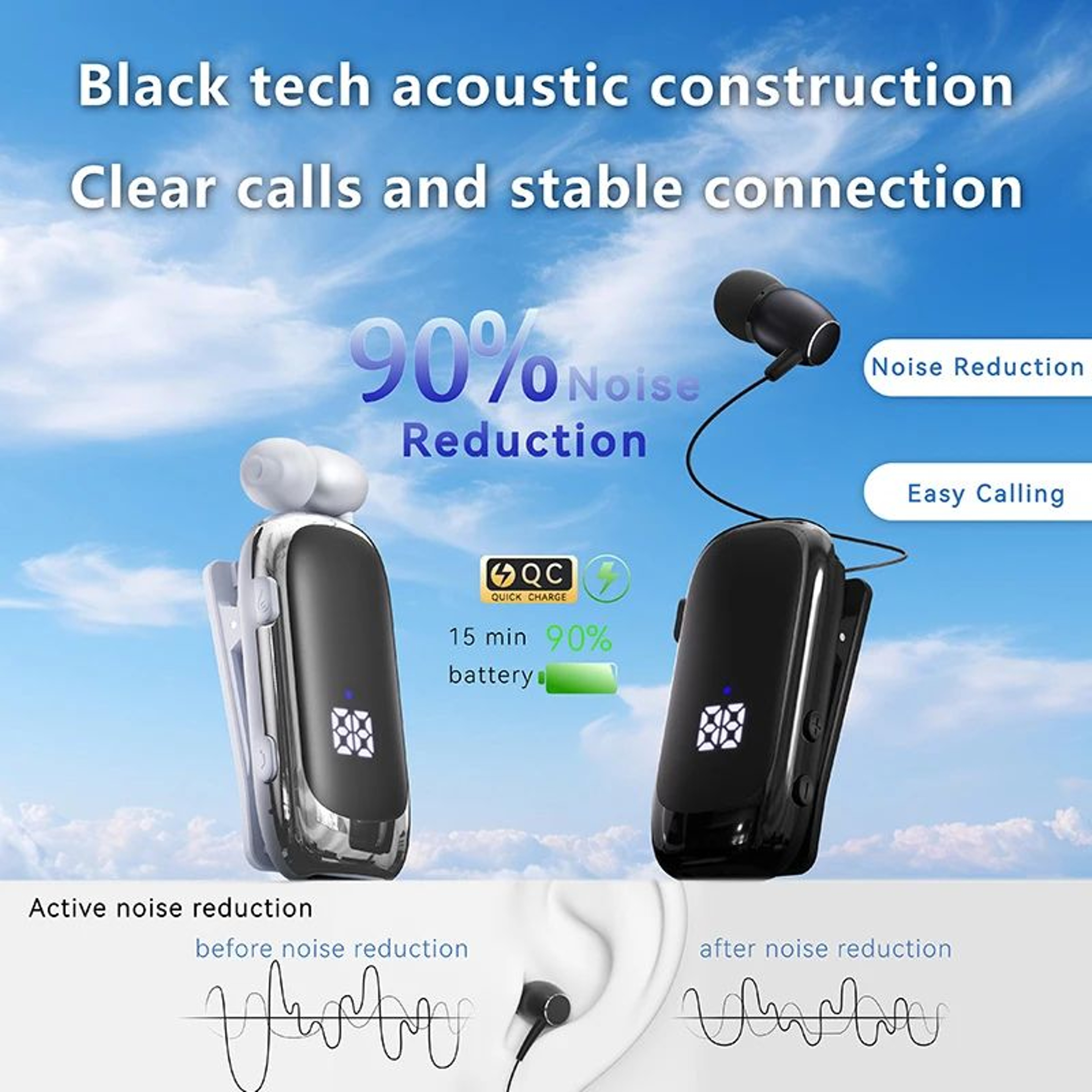 K88 Bluetooth 54 Wireless Business Headset 4