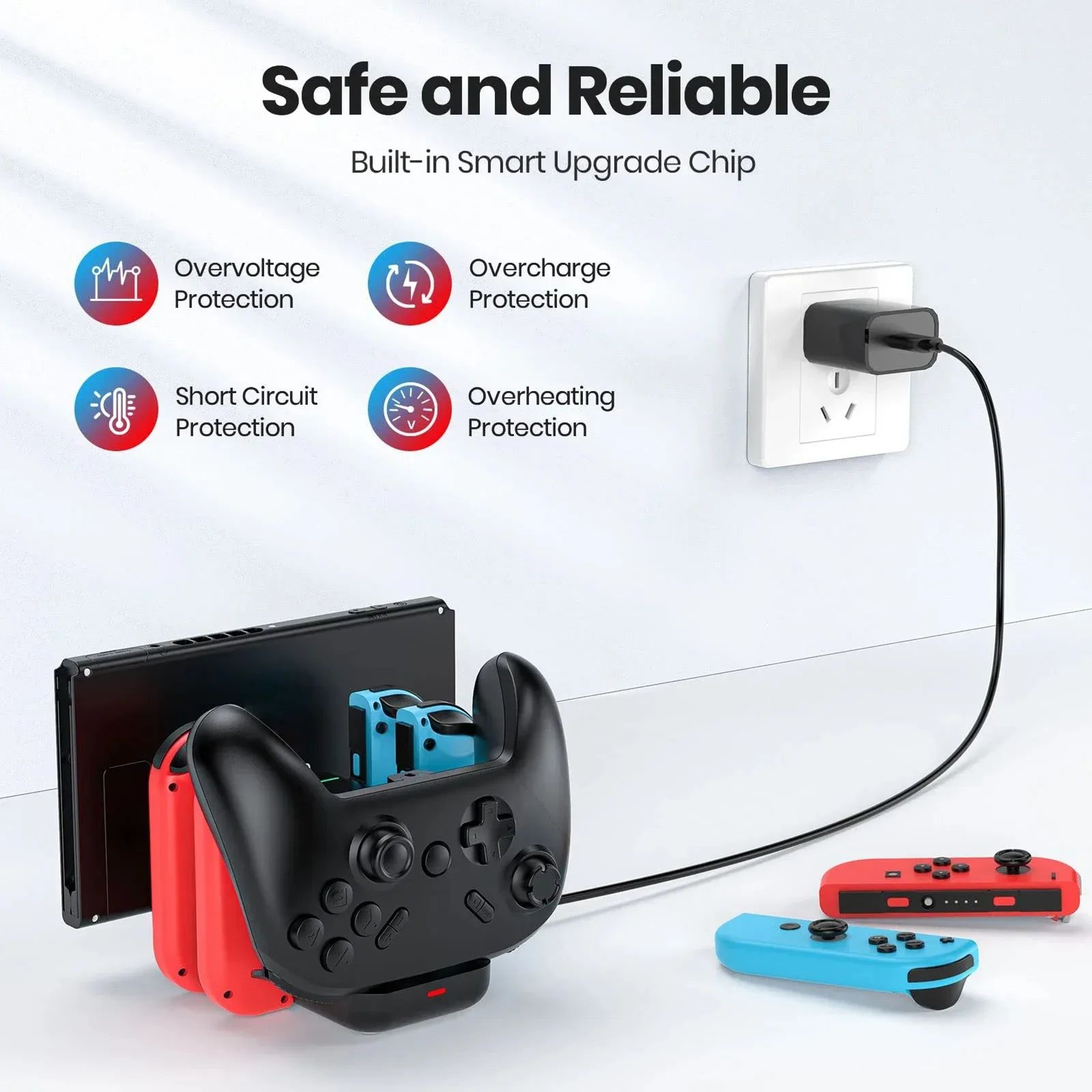 6 In 1 Charging Dock Stand For Switch Controllers 1