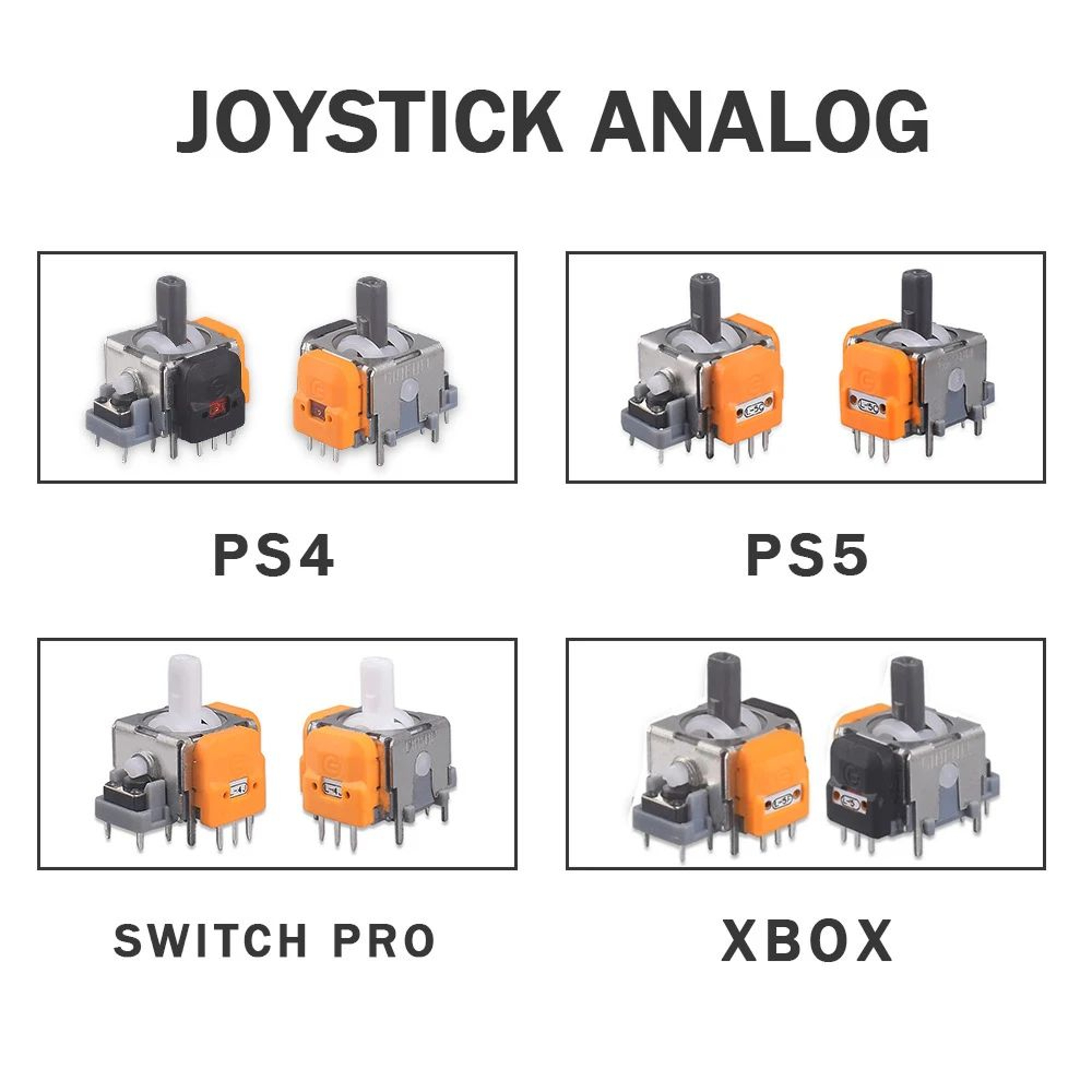 10Pcs 3D Hall Effect Adjustable Joystick Modules 3