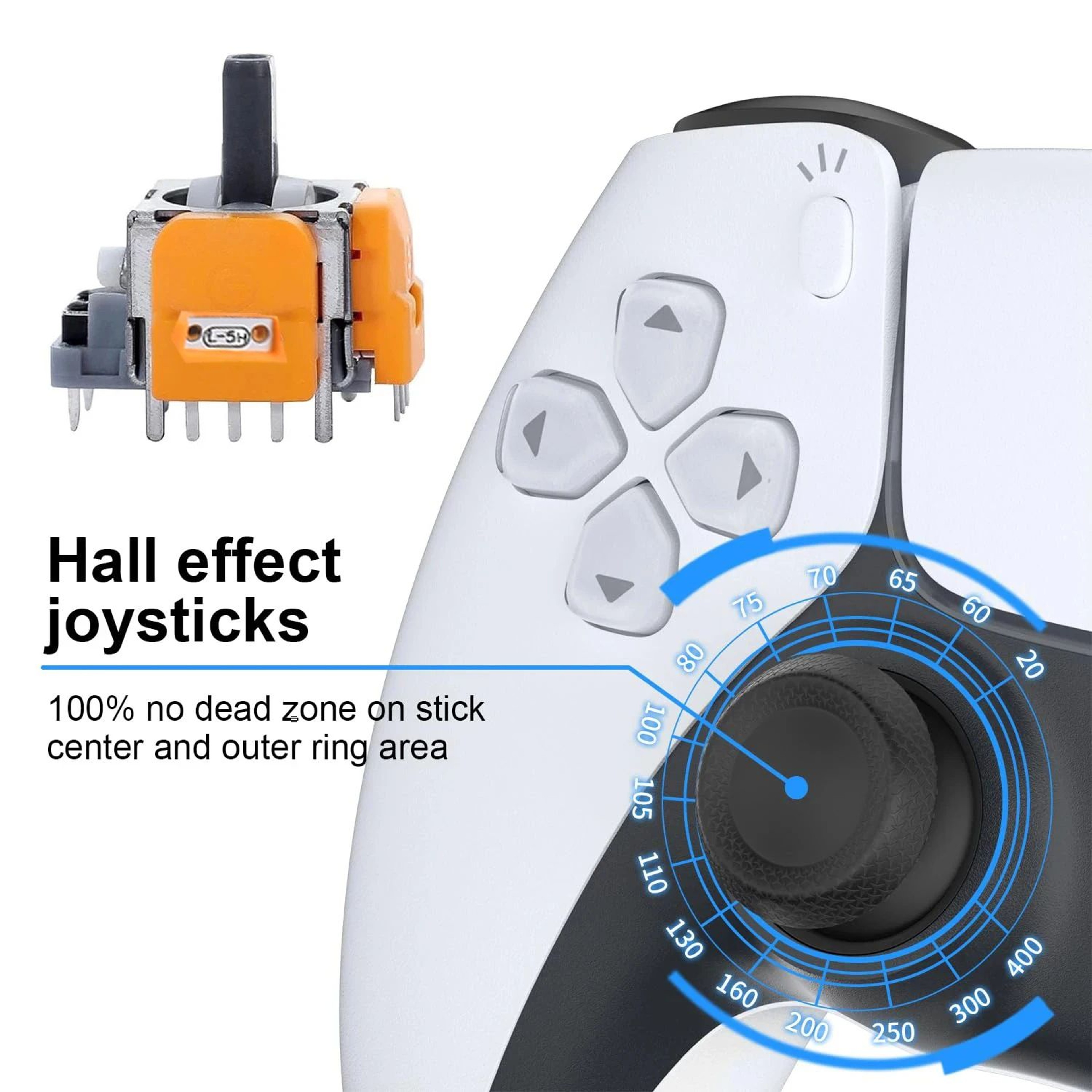 10Pcs 3D Hall Effect Adjustable Joystick Modules 1