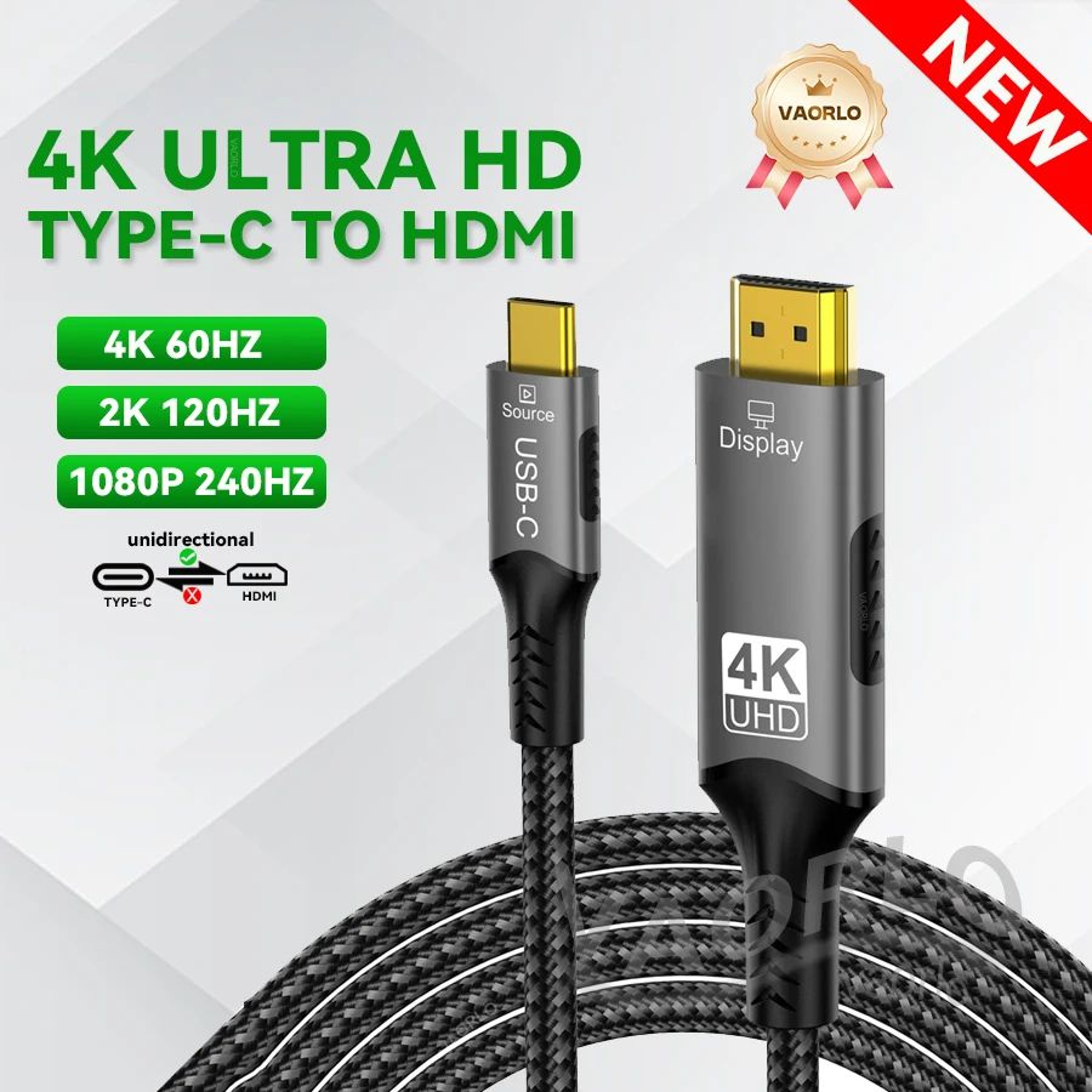 8K USB C To HDMI 21 Display Cable 7