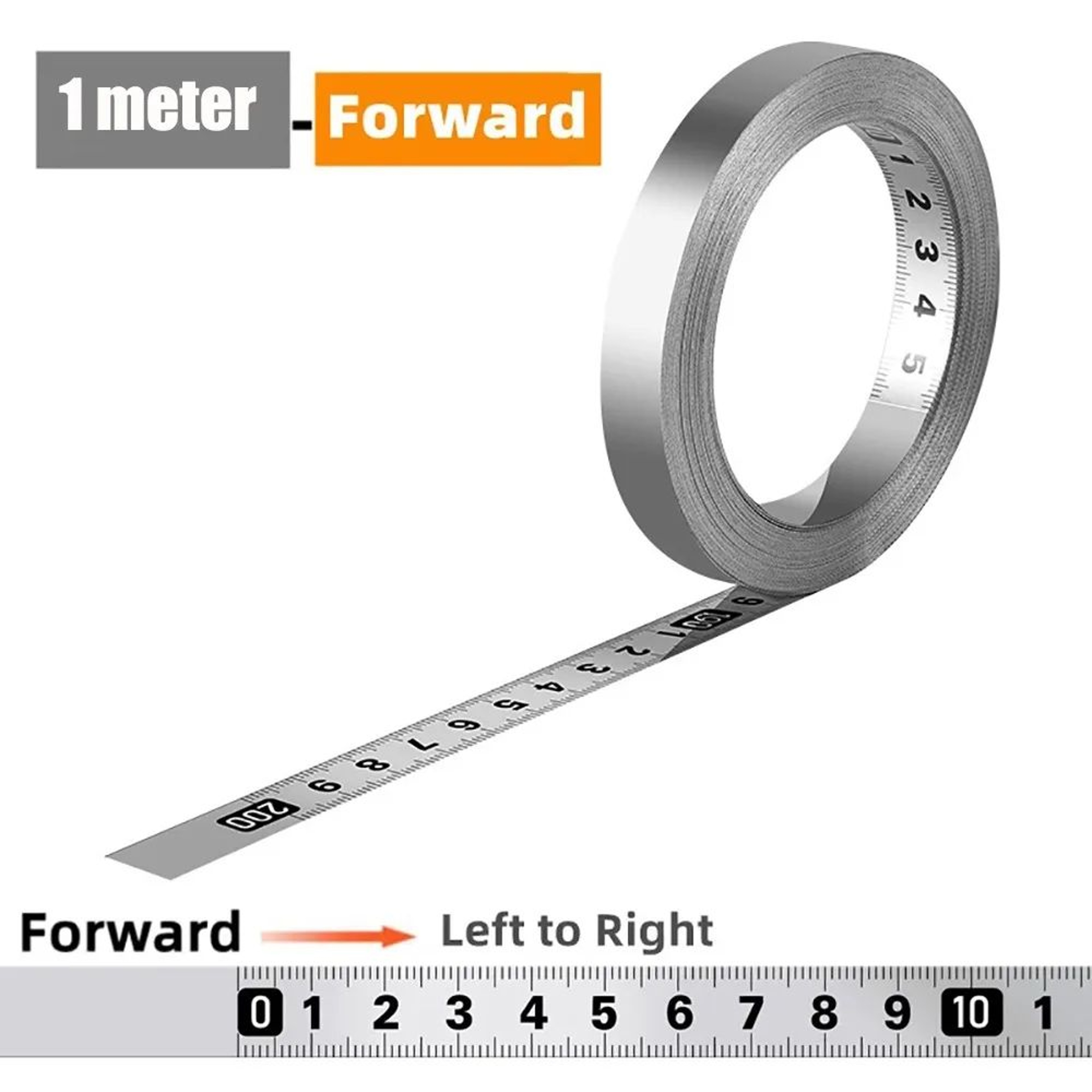 Self Adhesive Stainless Steel Measuring Tape Ruler 6
