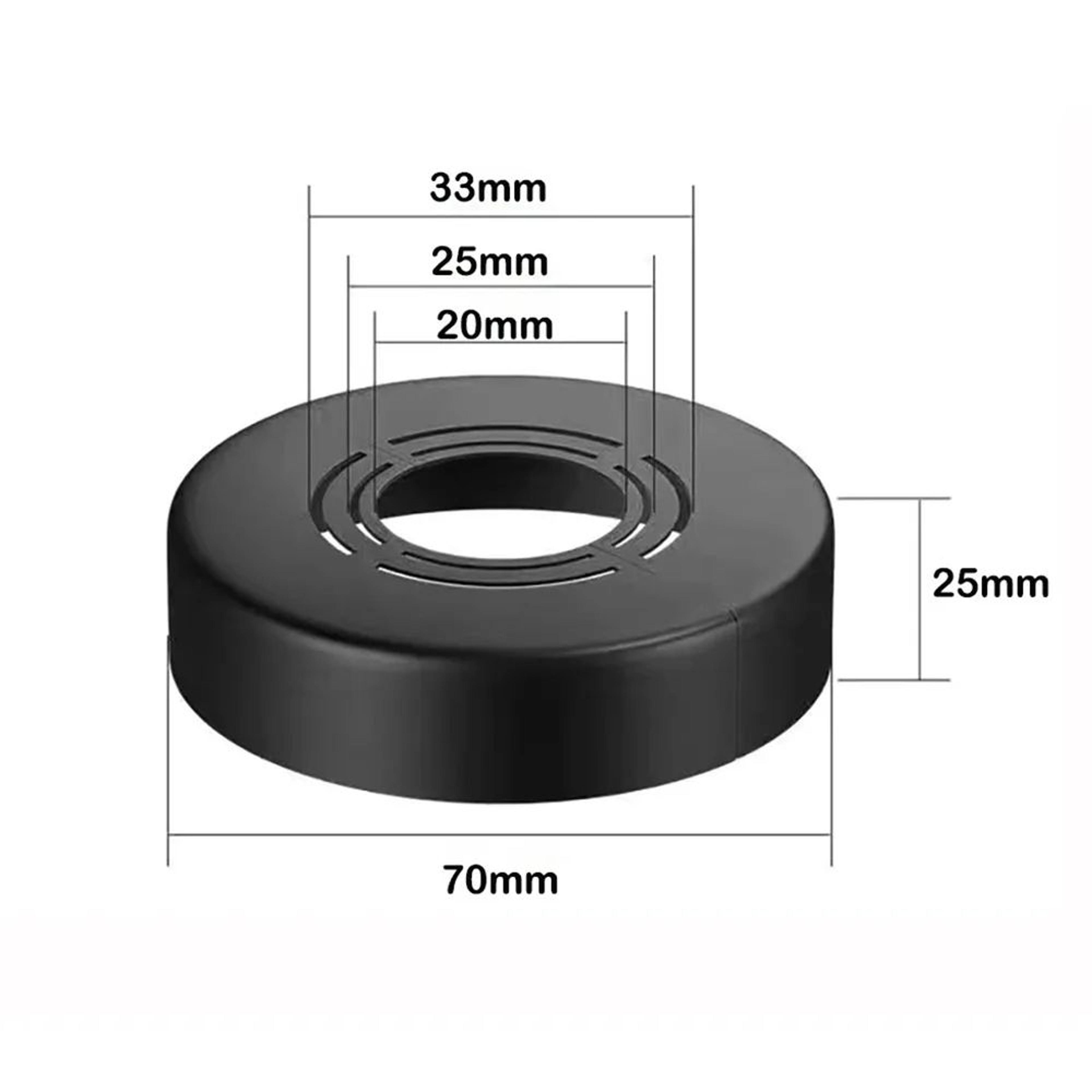 Adjustable ABS Shower Faucet Wall Flange Cover 15