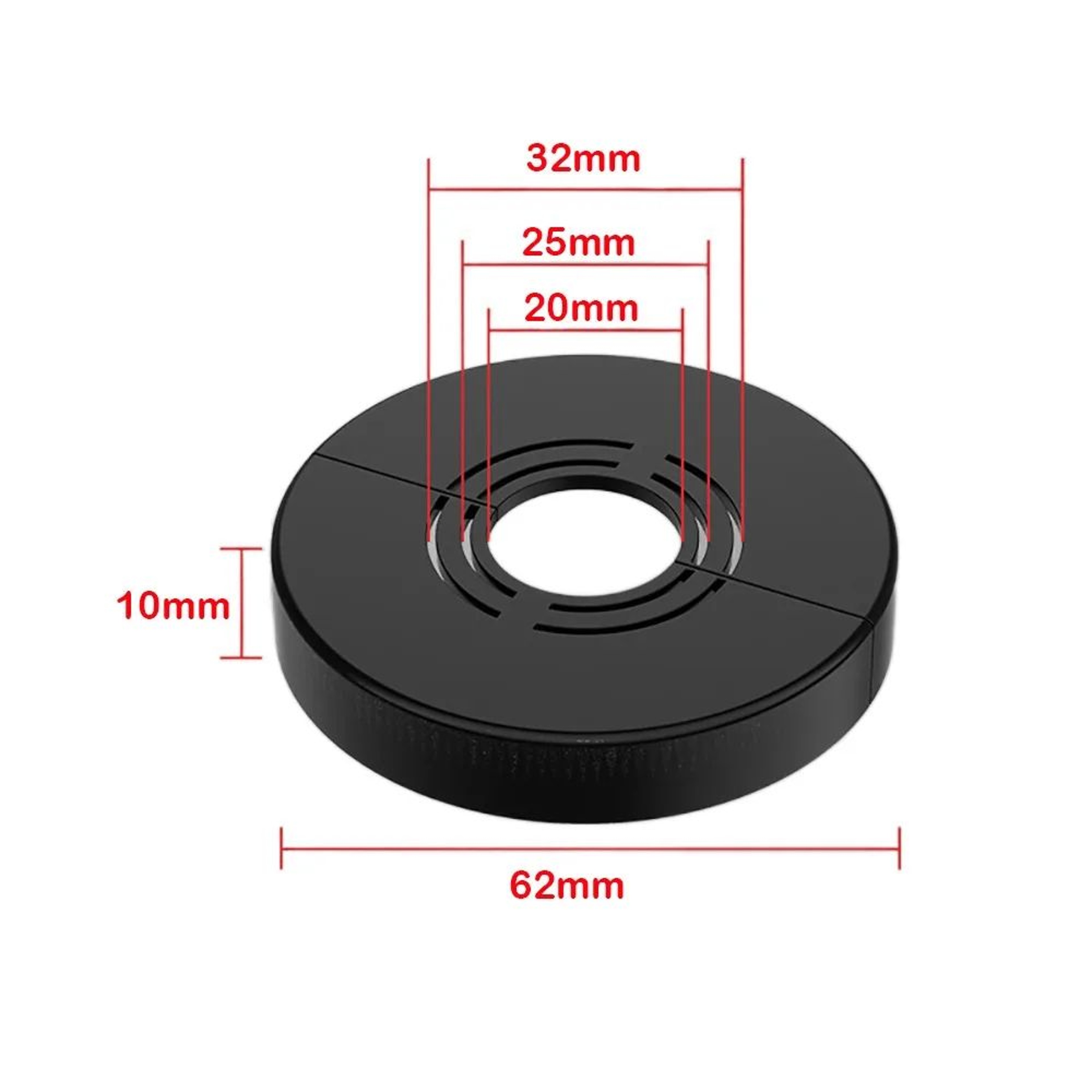 Adjustable ABS Shower Faucet Wall Flange Cover 12