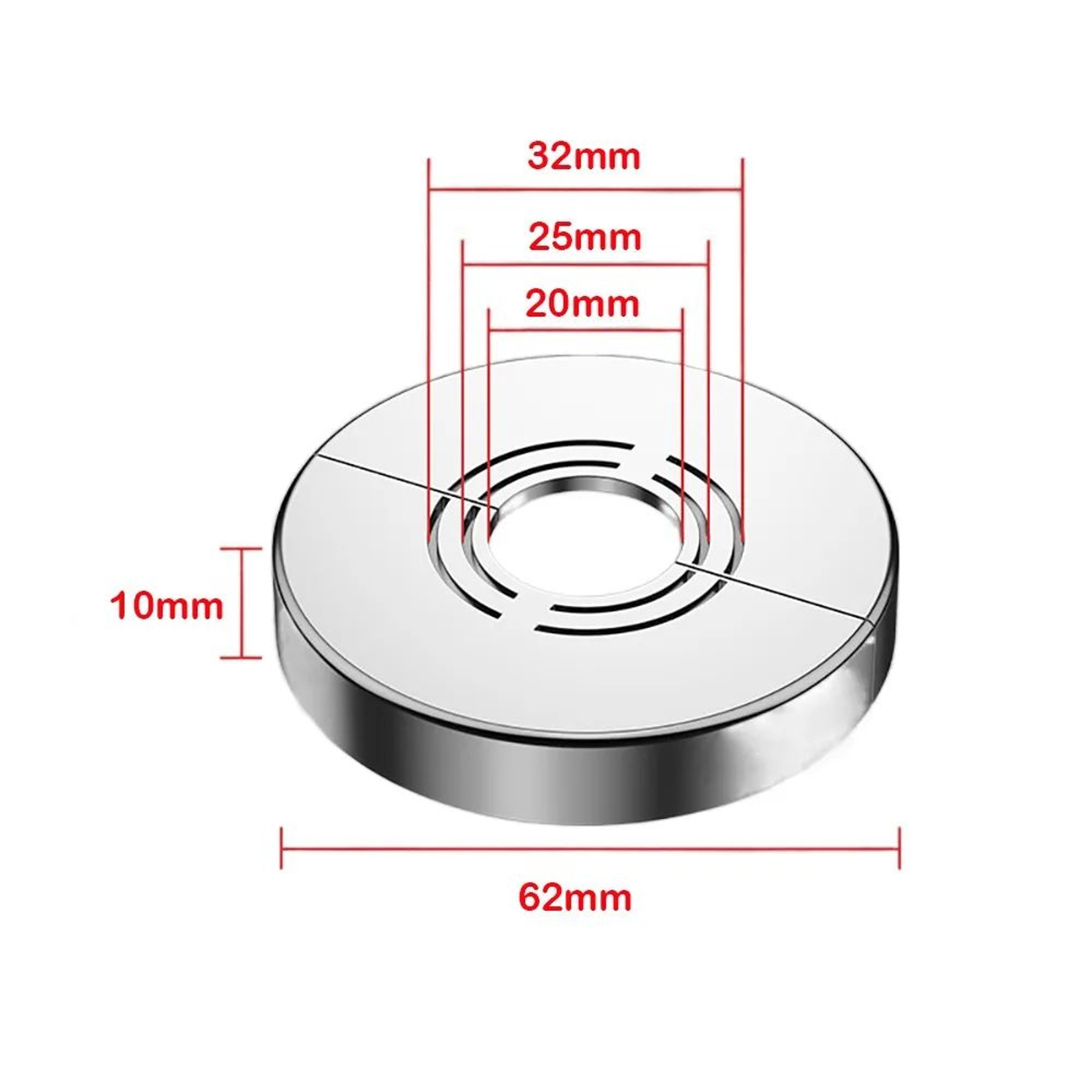 Adjustable ABS Shower Faucet Wall Flange Cover 7