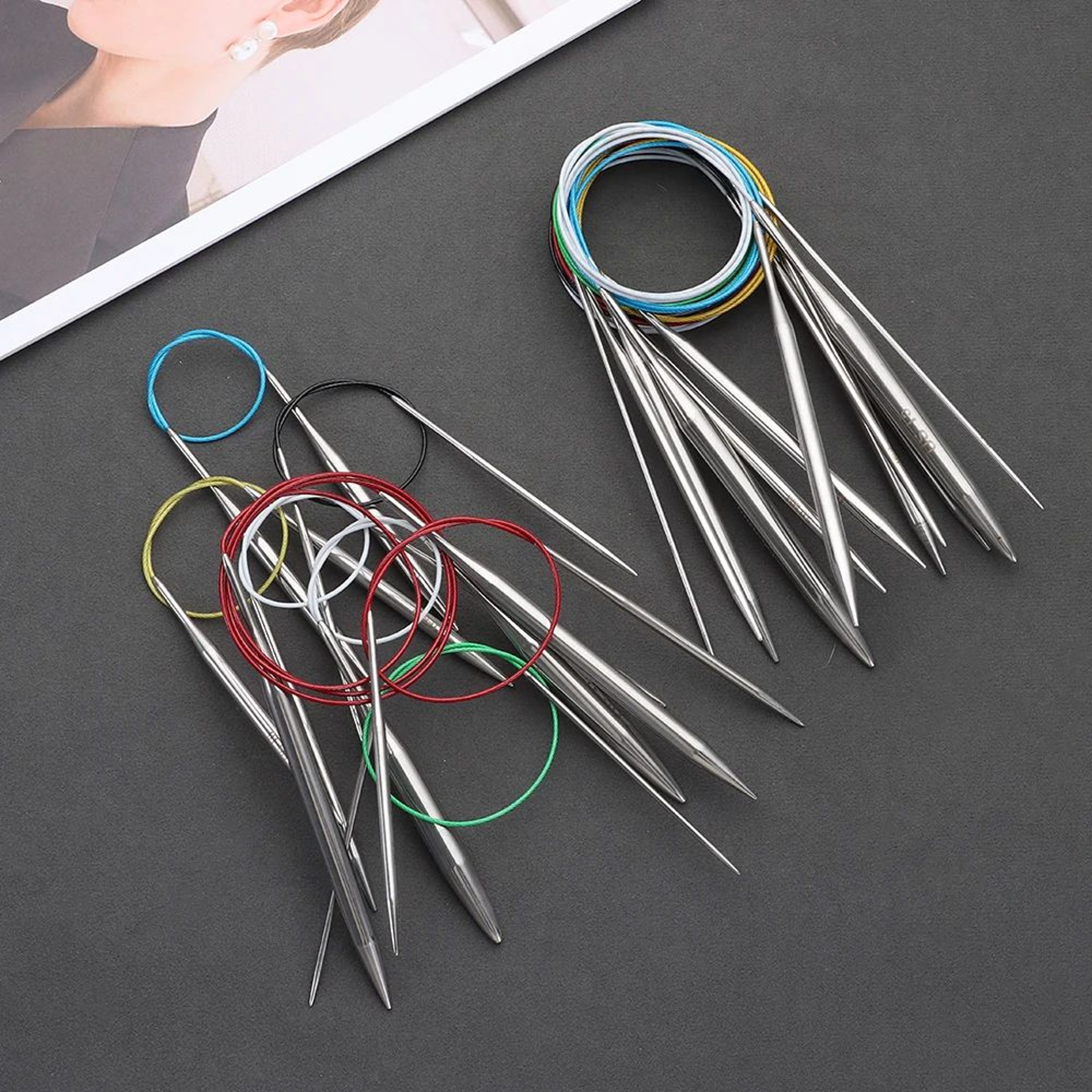 Stainless Steel Circular Knitting Needles For DIY Weaving Crafts 1