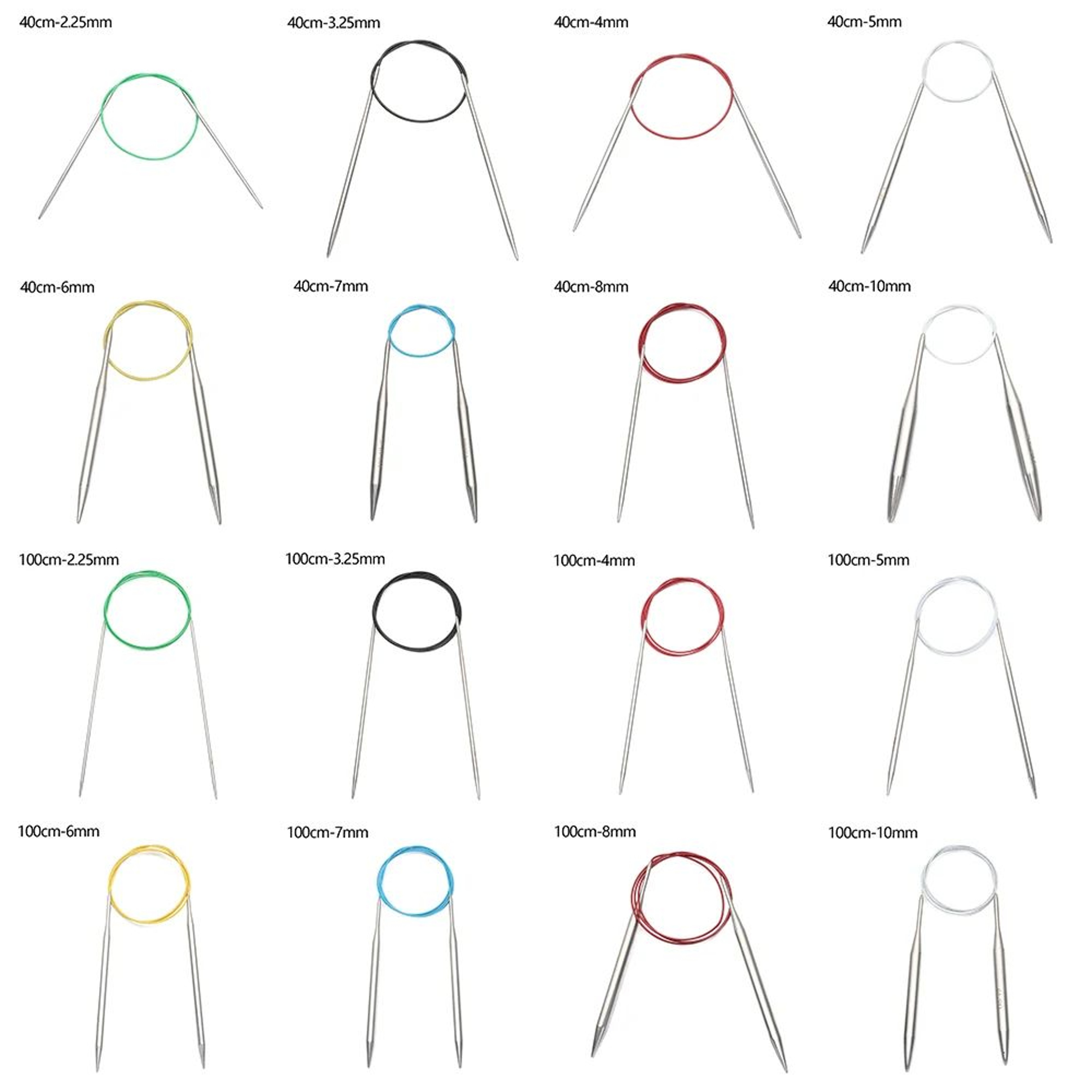 Stainless Steel Circular Knitting Needles For DIY Weaving Crafts 5