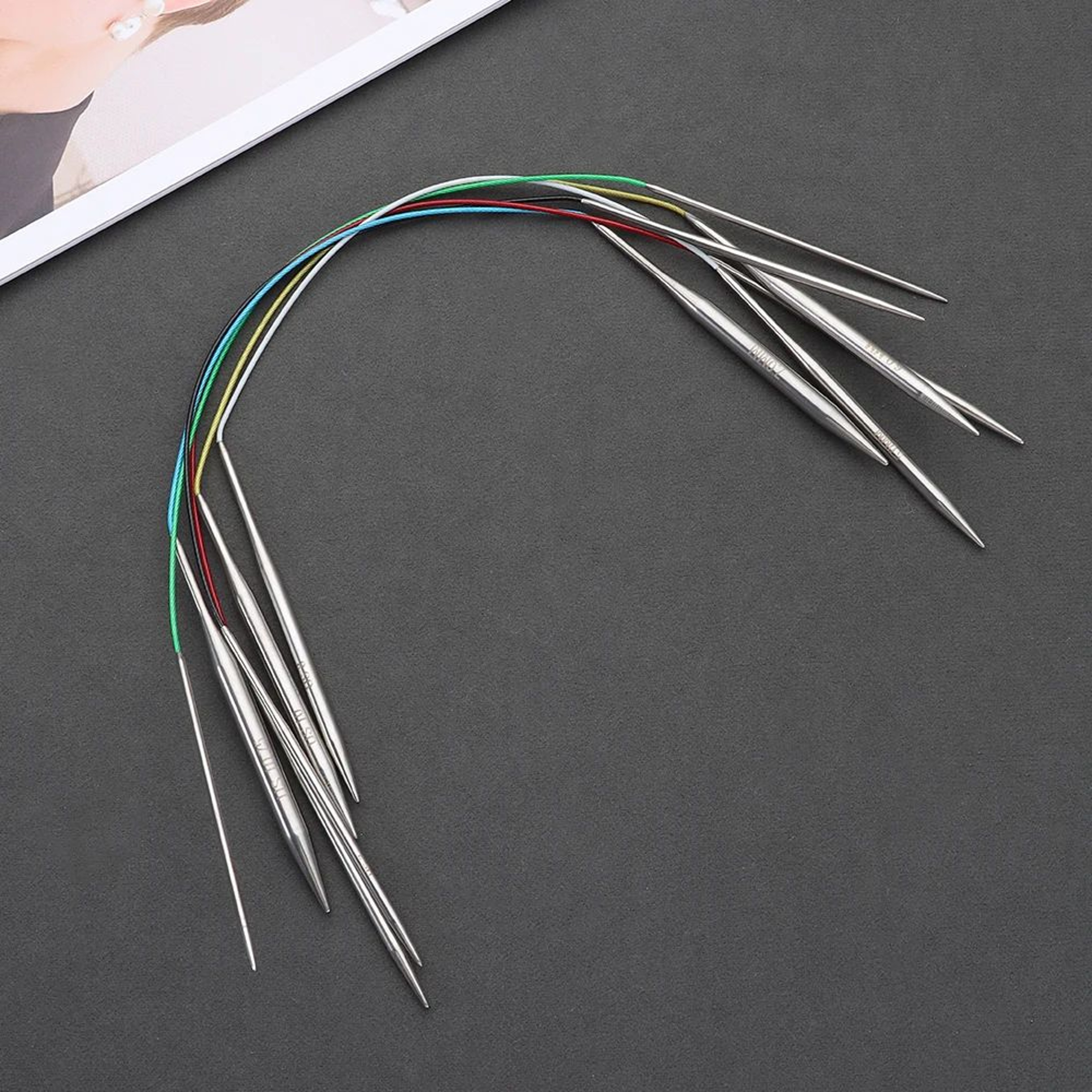 Stainless Steel Circular Knitting Needles For DIY Weaving Crafts 2