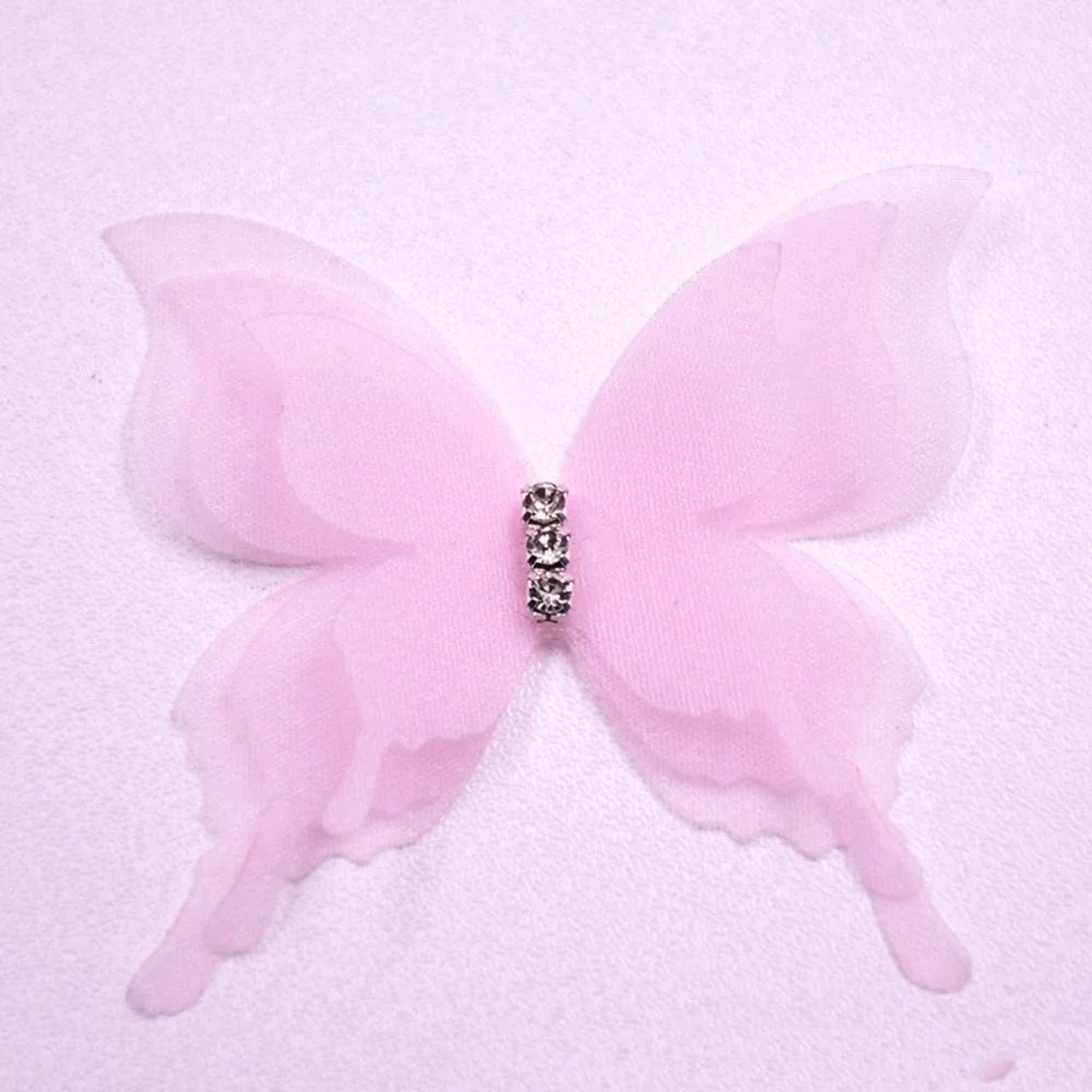20 Piece Gradient Organza 3D Butterfly Appliques For DIY Crafts 8