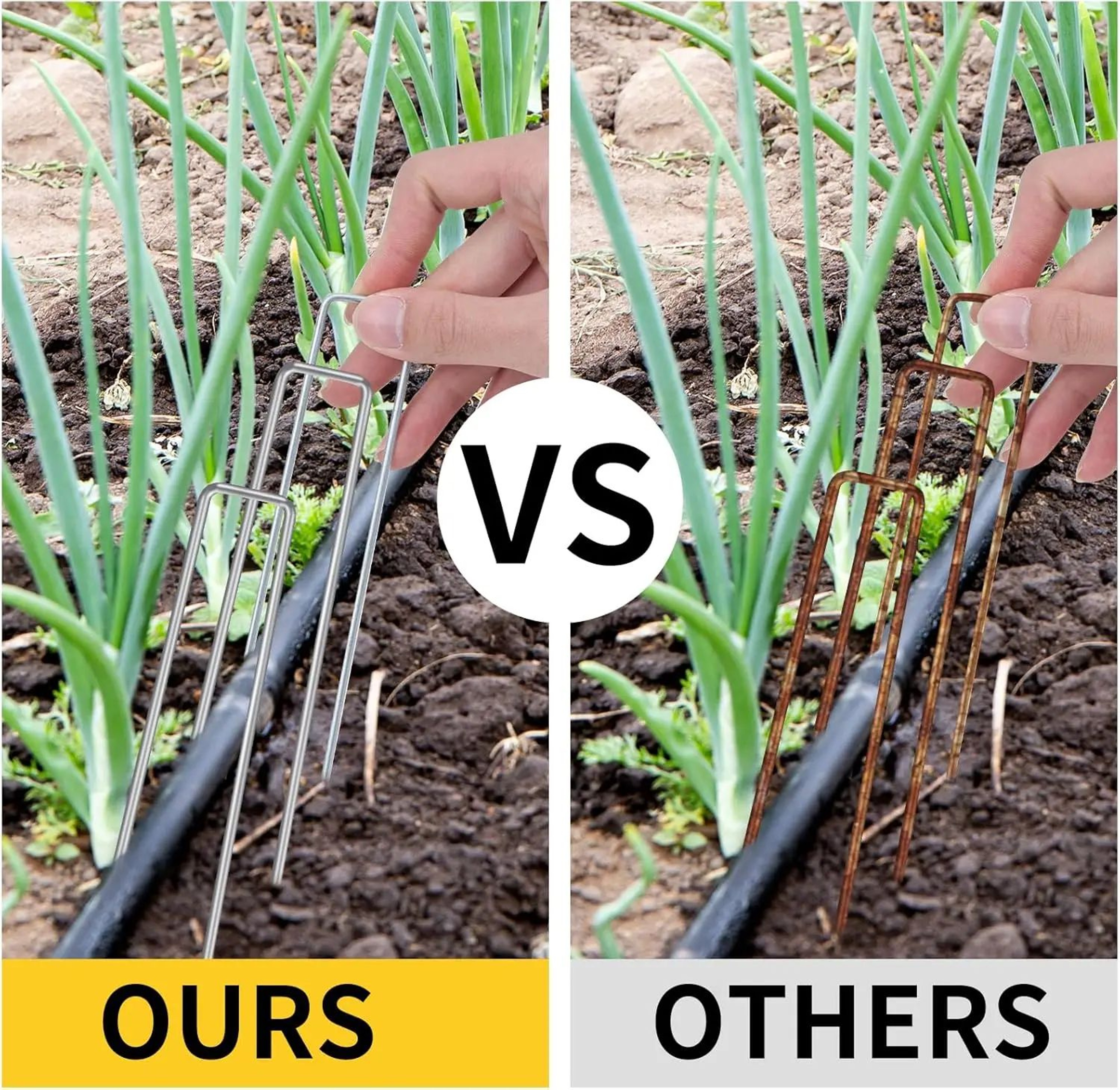 Heavy Duty U Shape Garden Staples For Landscape And Lawn Securing 4