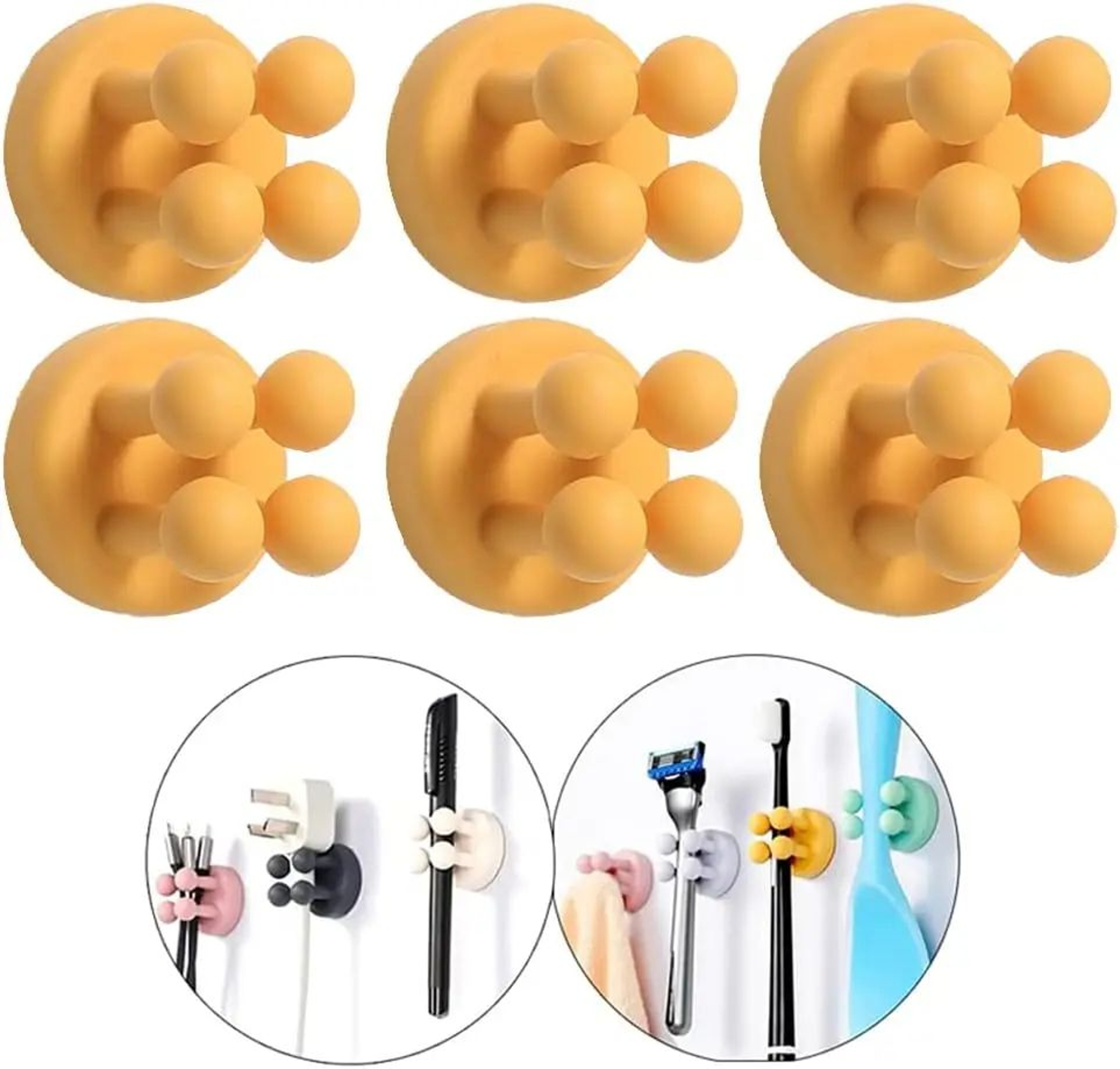 Self Adhesive Silicone Toothbrush Holder And Multipurpose Hook 20
