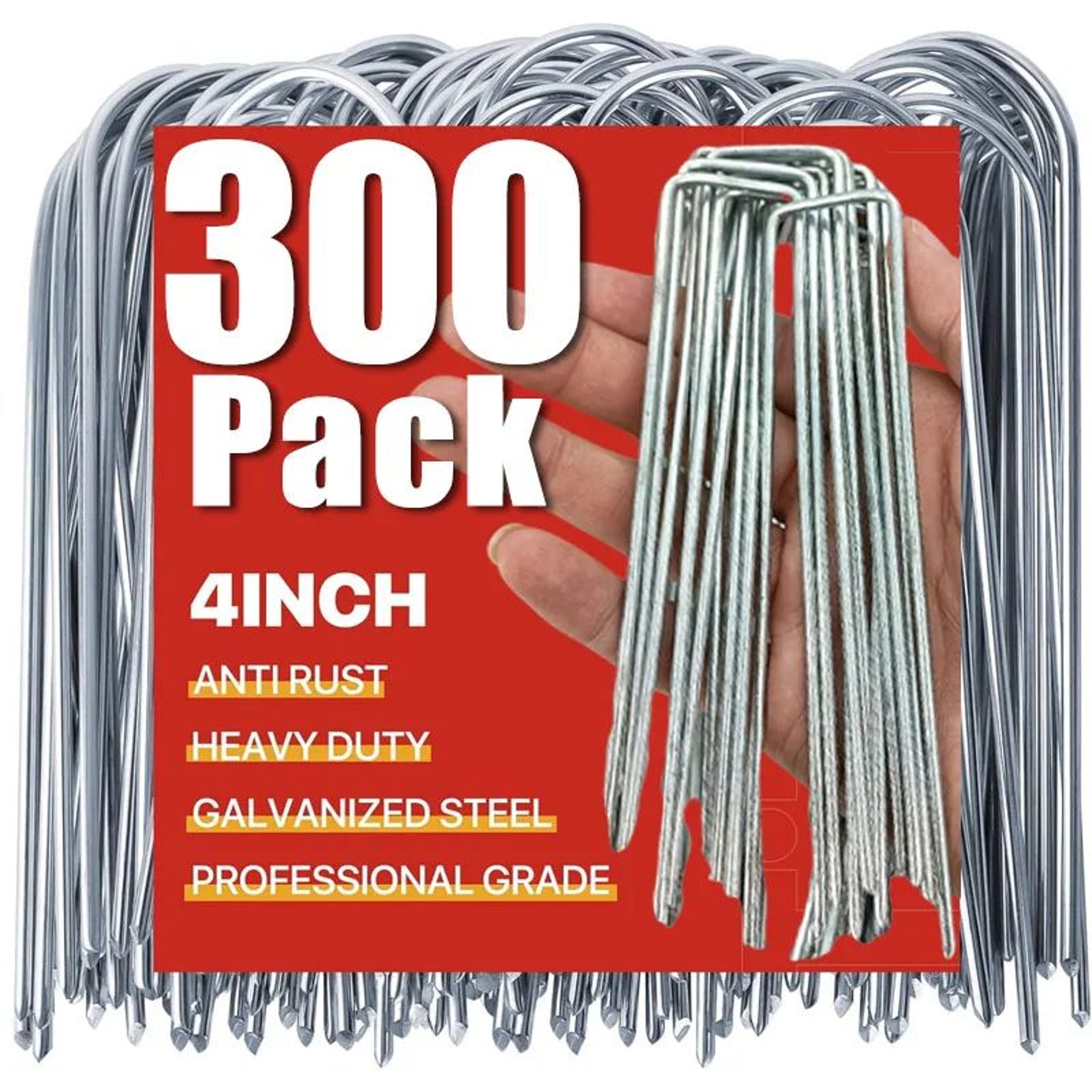 Heavy Duty Galvanized U Shaped Garden Staples And Sod Pins 0