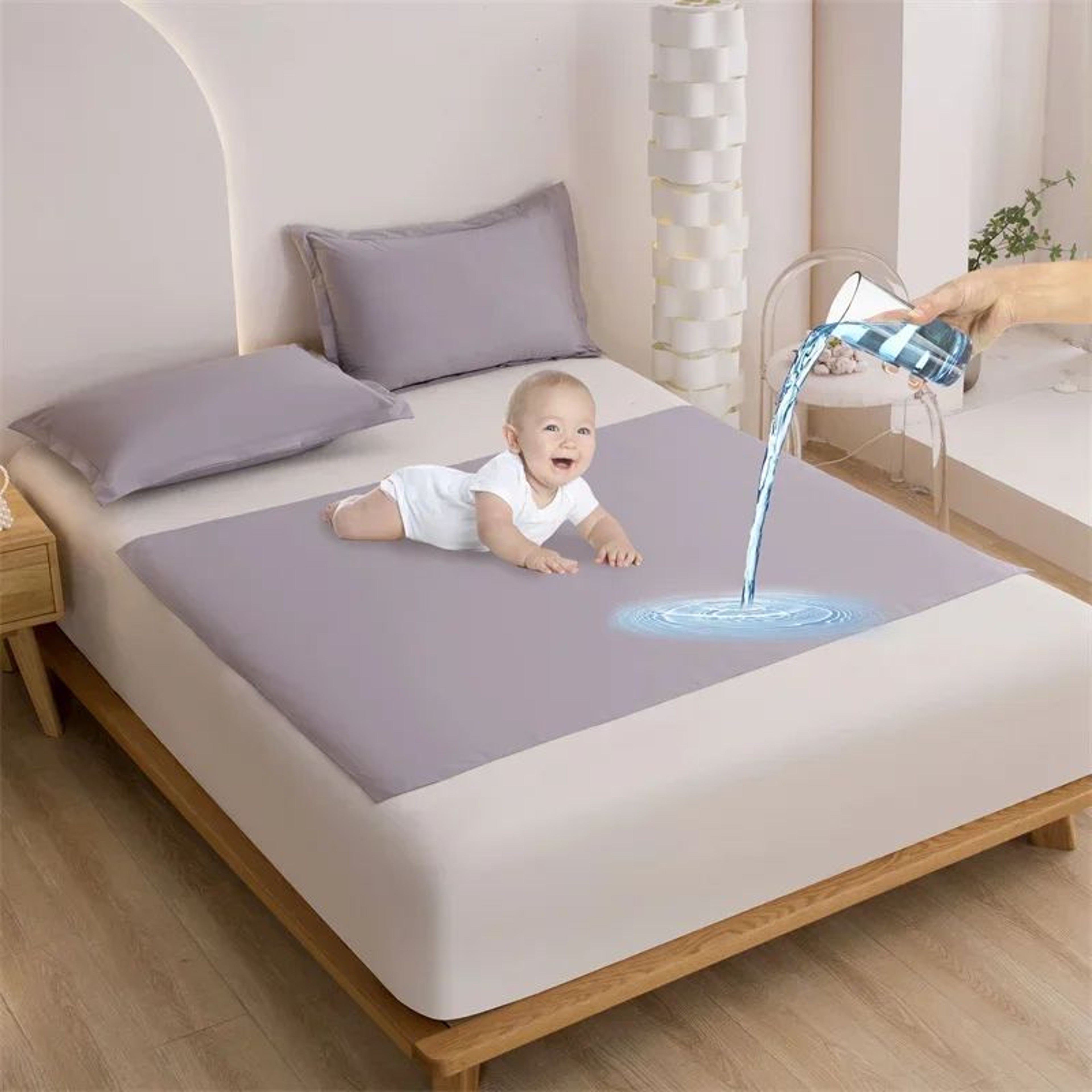 Waterproof TPU Mattress Protector Bed Pad And Massage Mat 6