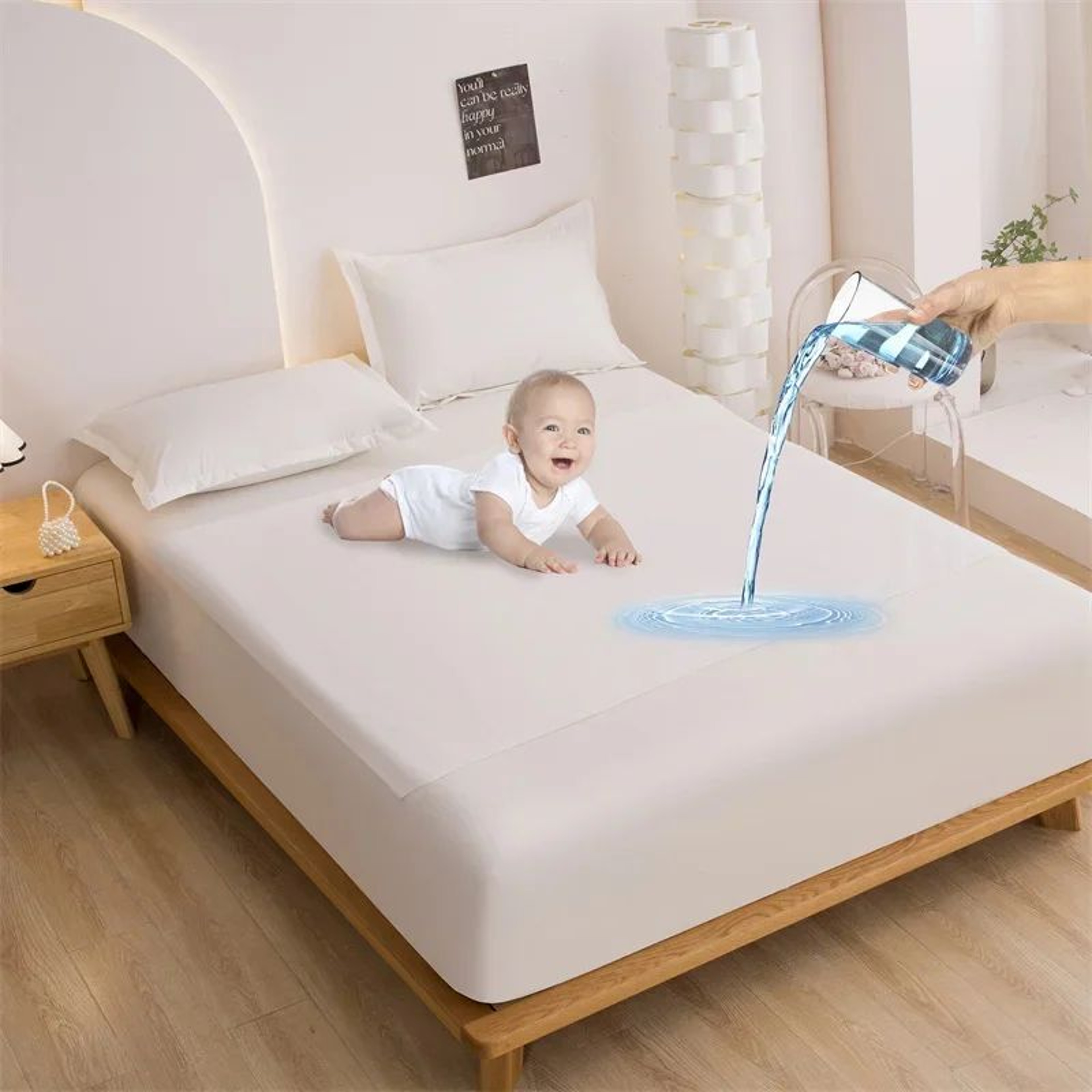 Waterproof TPU Mattress Protector Bed Pad And Massage Mat 9