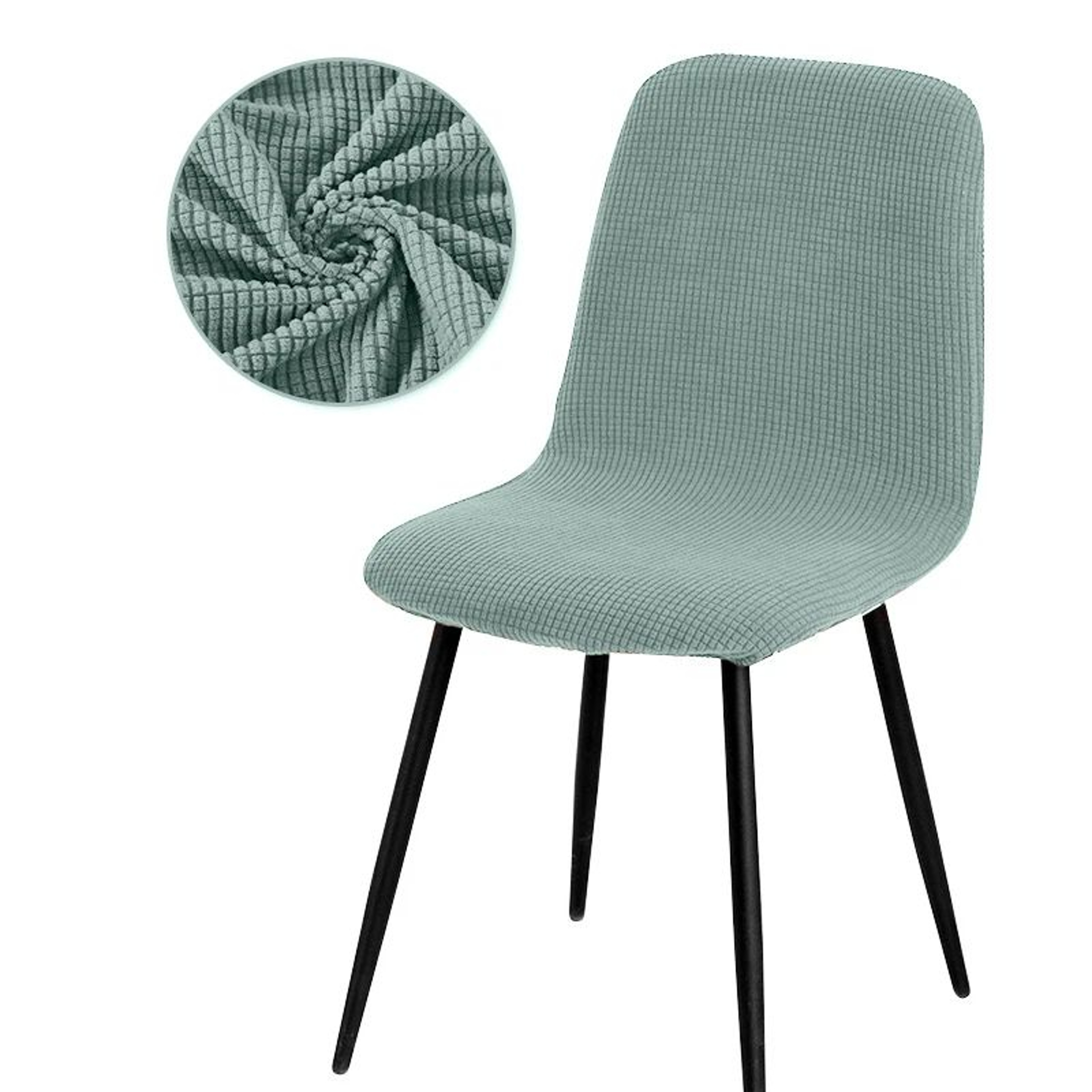 Modern Stretch Short Back Chair Cover 12