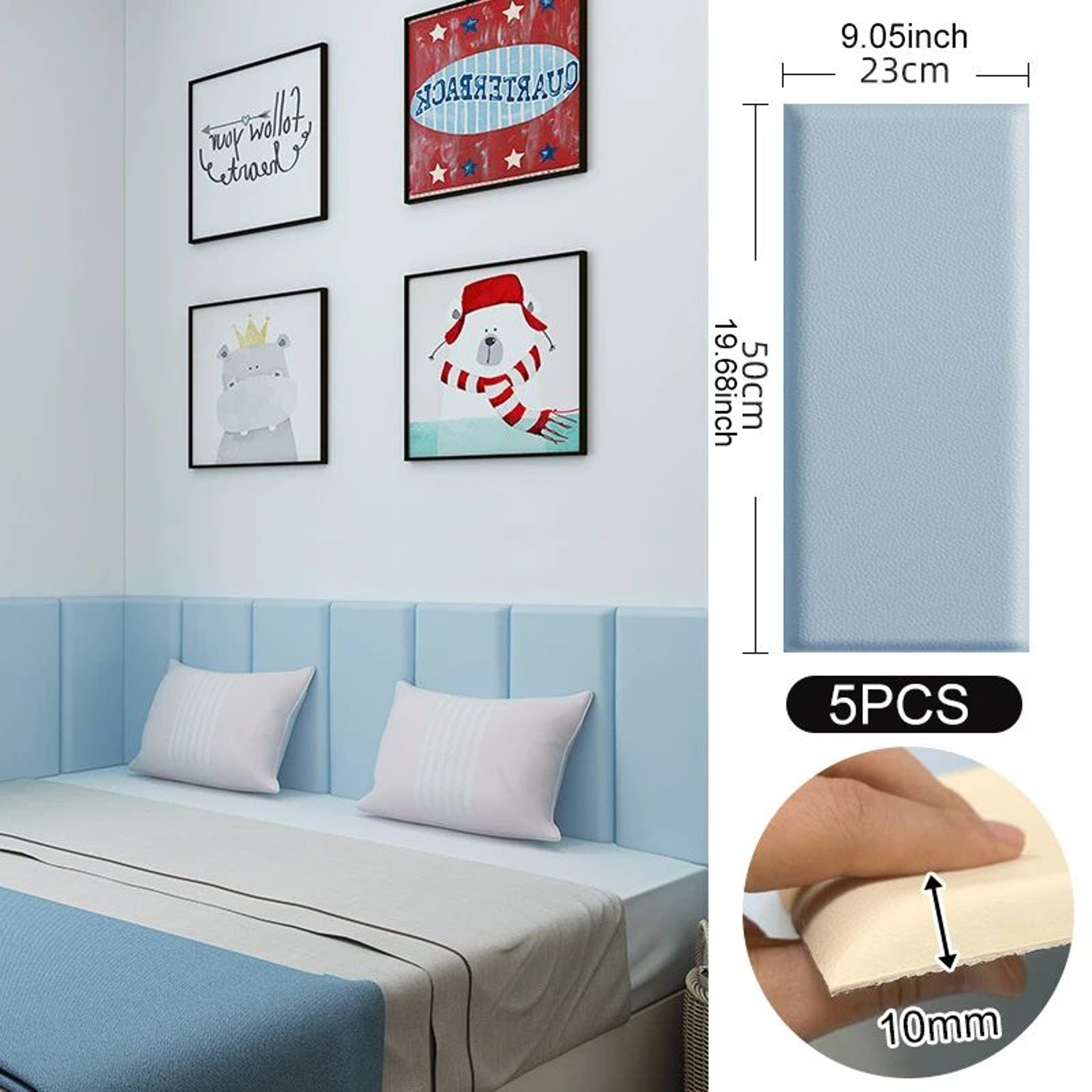 3D Soft Self Adhesive Leather Wall Panel 6