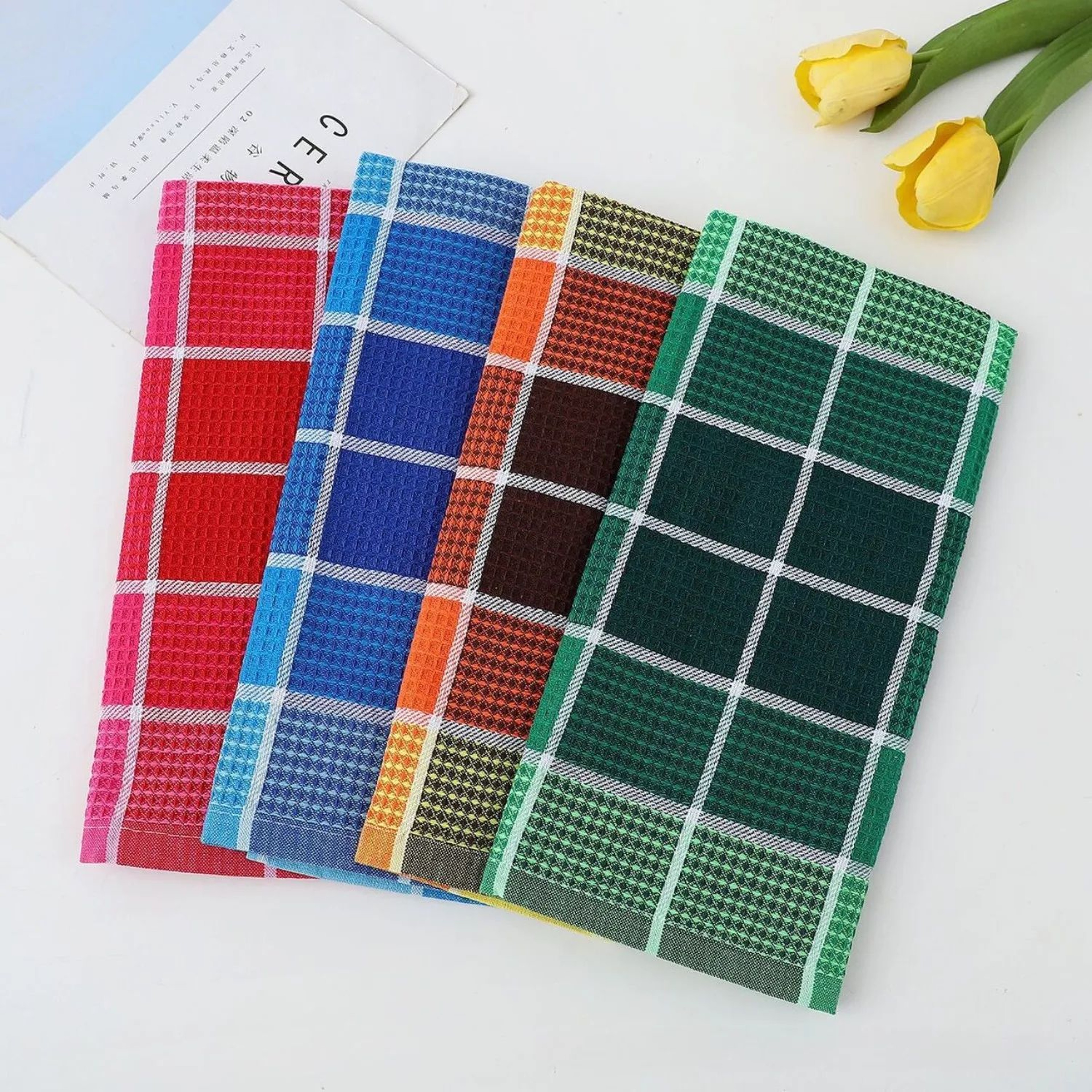 Super Absorbent Waffle Kitchen Dish Towel 5