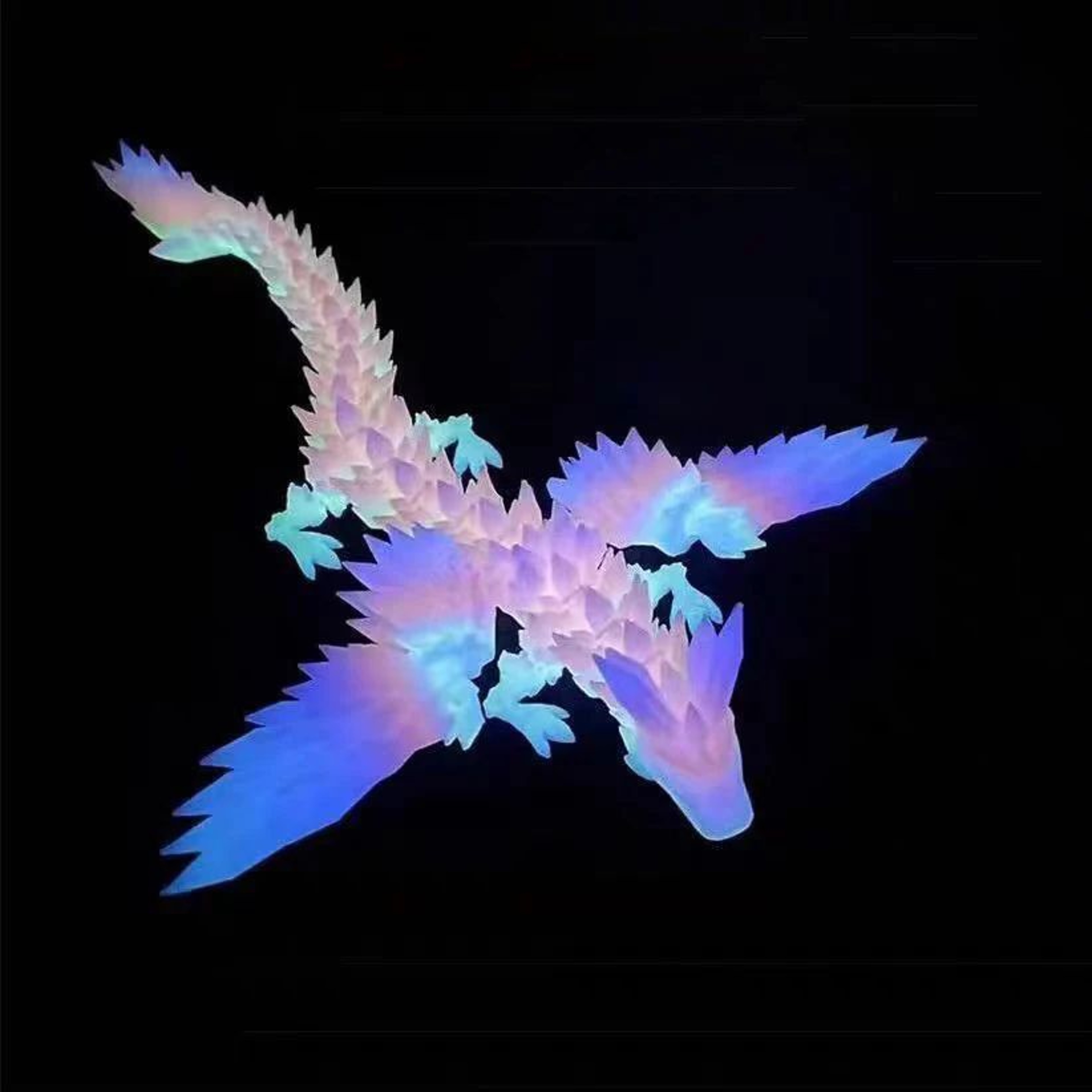 3D Printed Articulated Dinosaur Skeleton Figurine 11