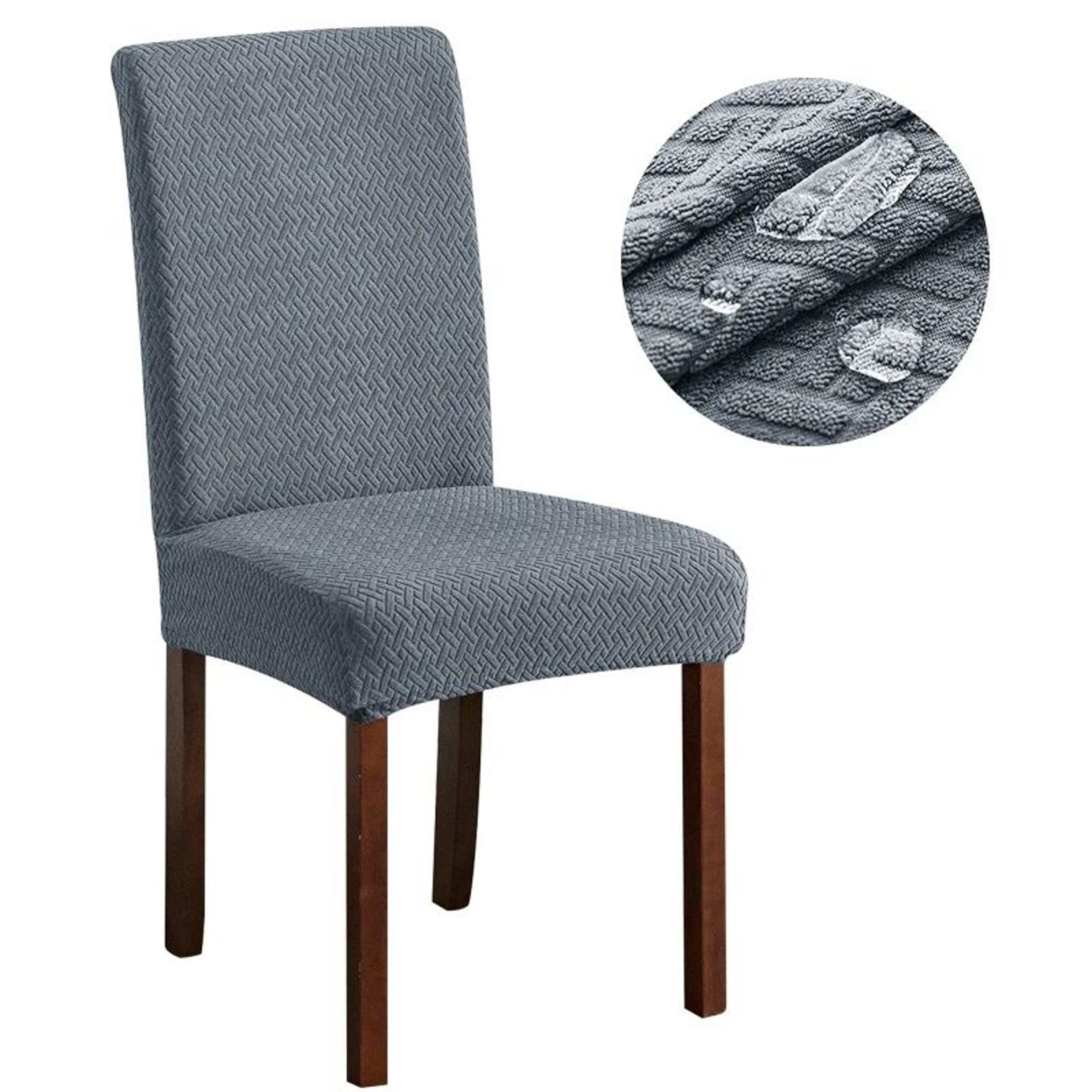 Waterproof Stretch Jacquard Dining Chair Cover 12
