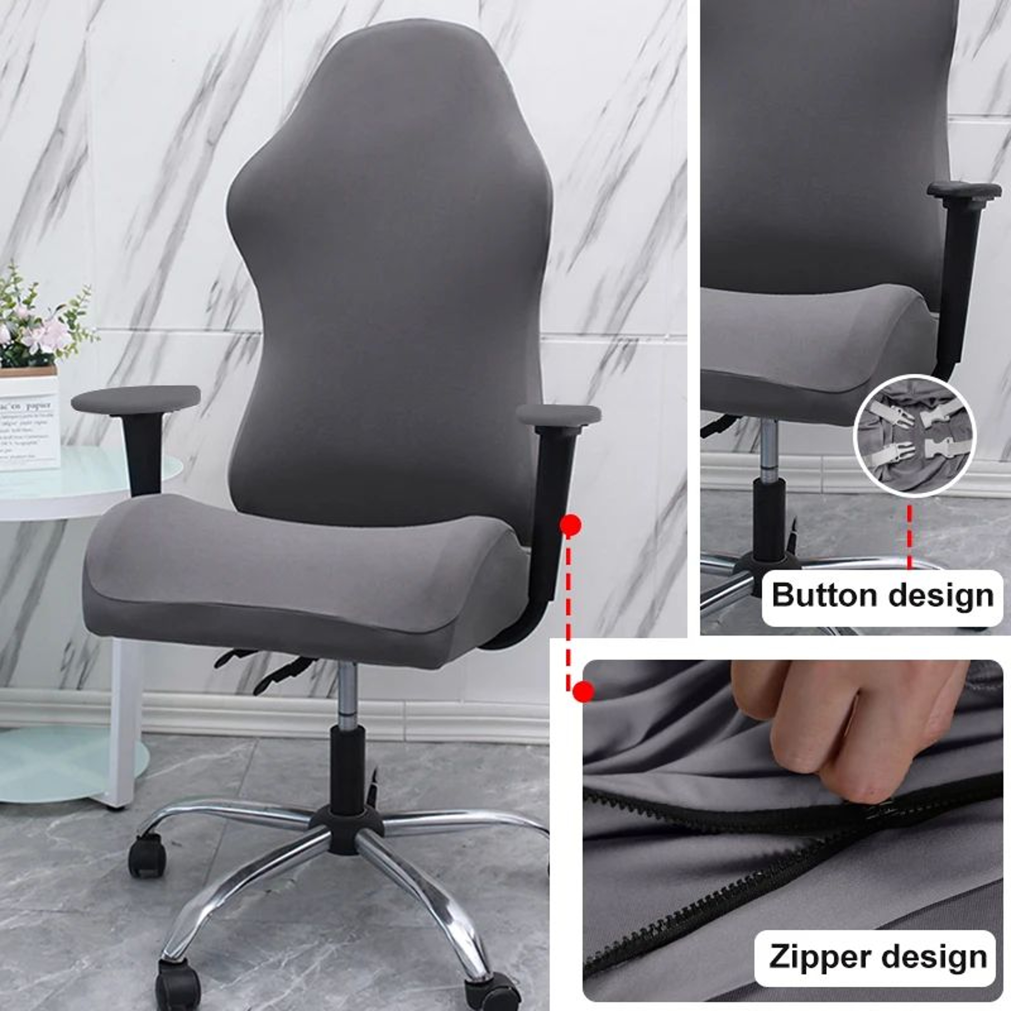 Universal Elastic Gaming Chair Cover Set 2