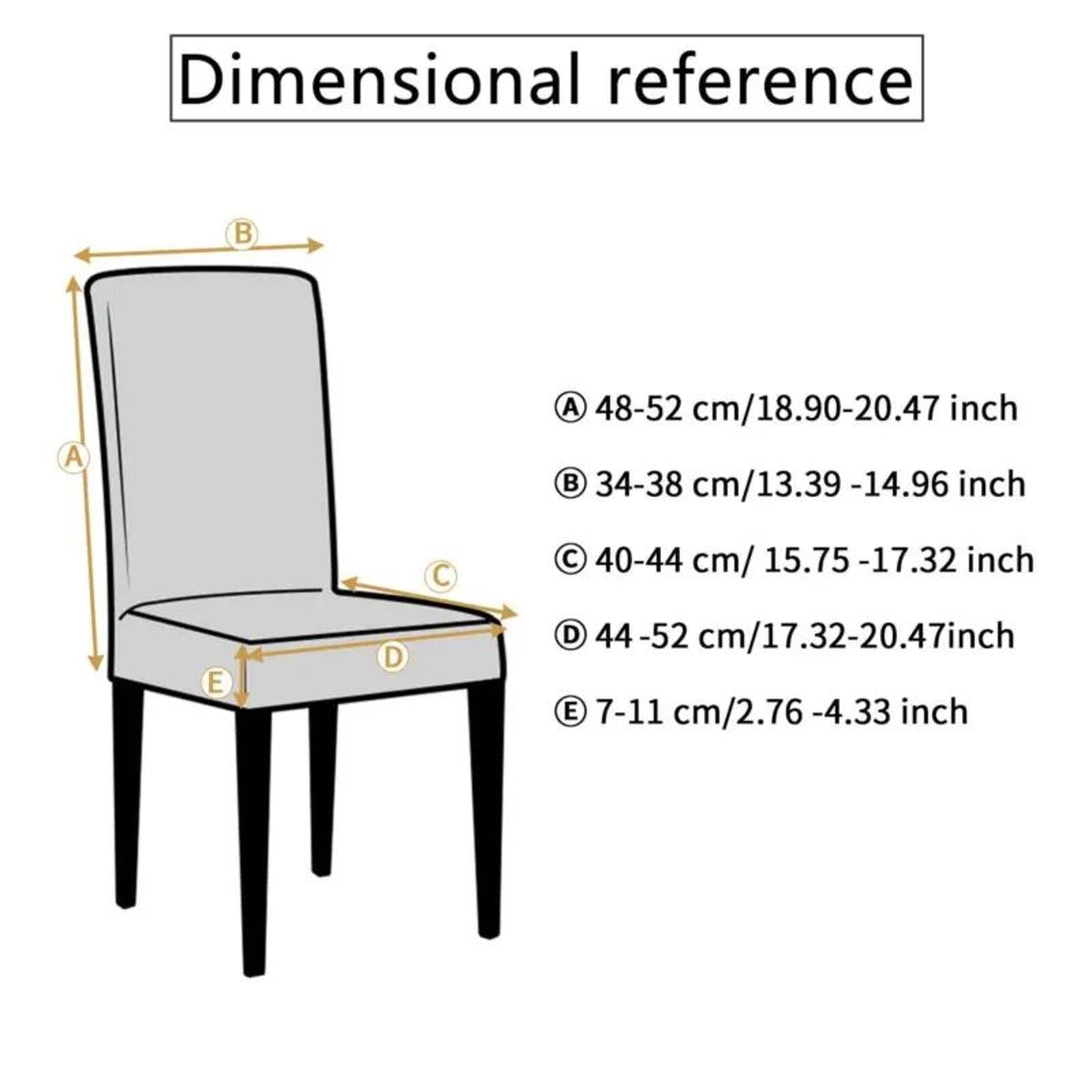Solid Color Jacquard Stretch Dining Chair Cover 1