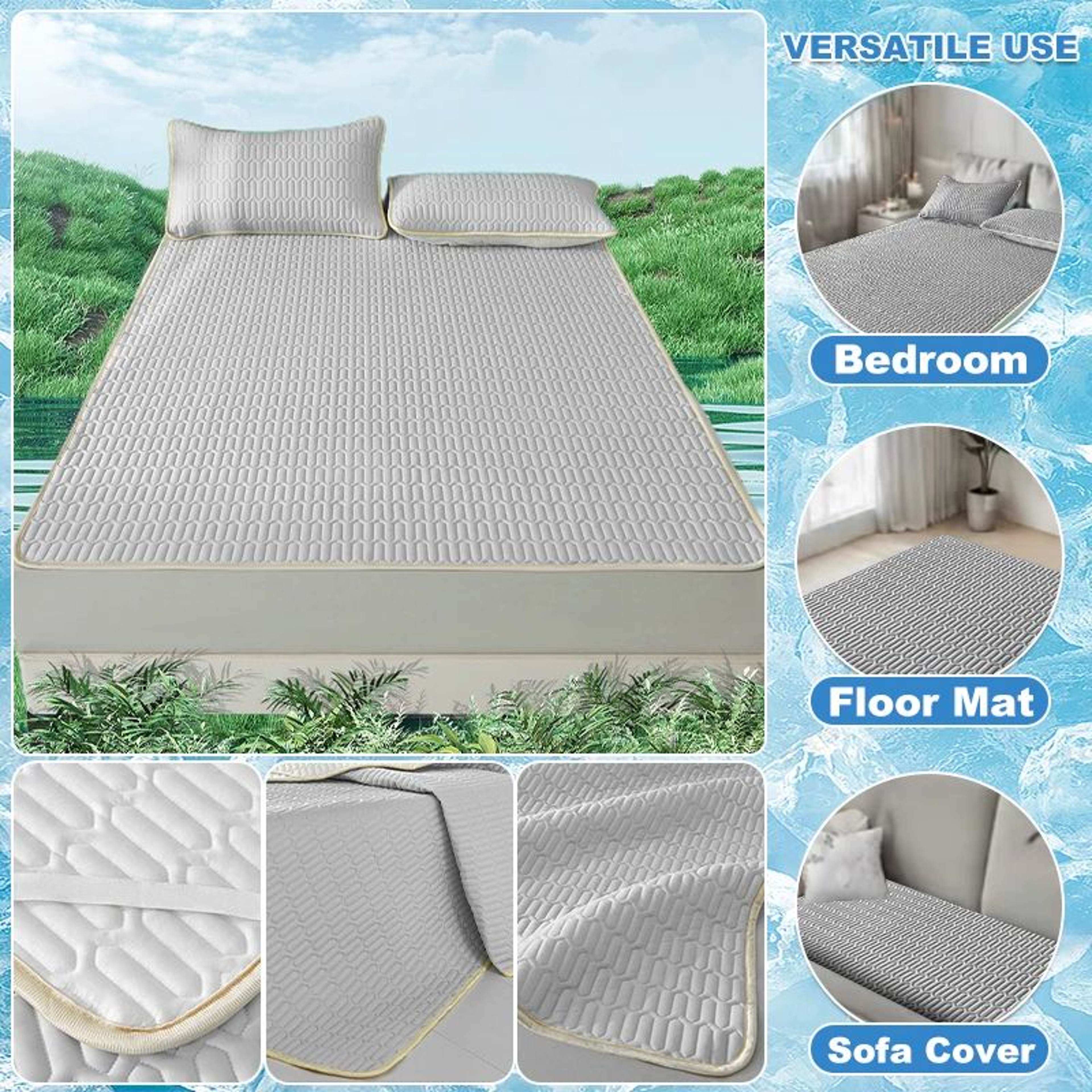 Summer Cool Feeling Elastic Mattress Cover 1