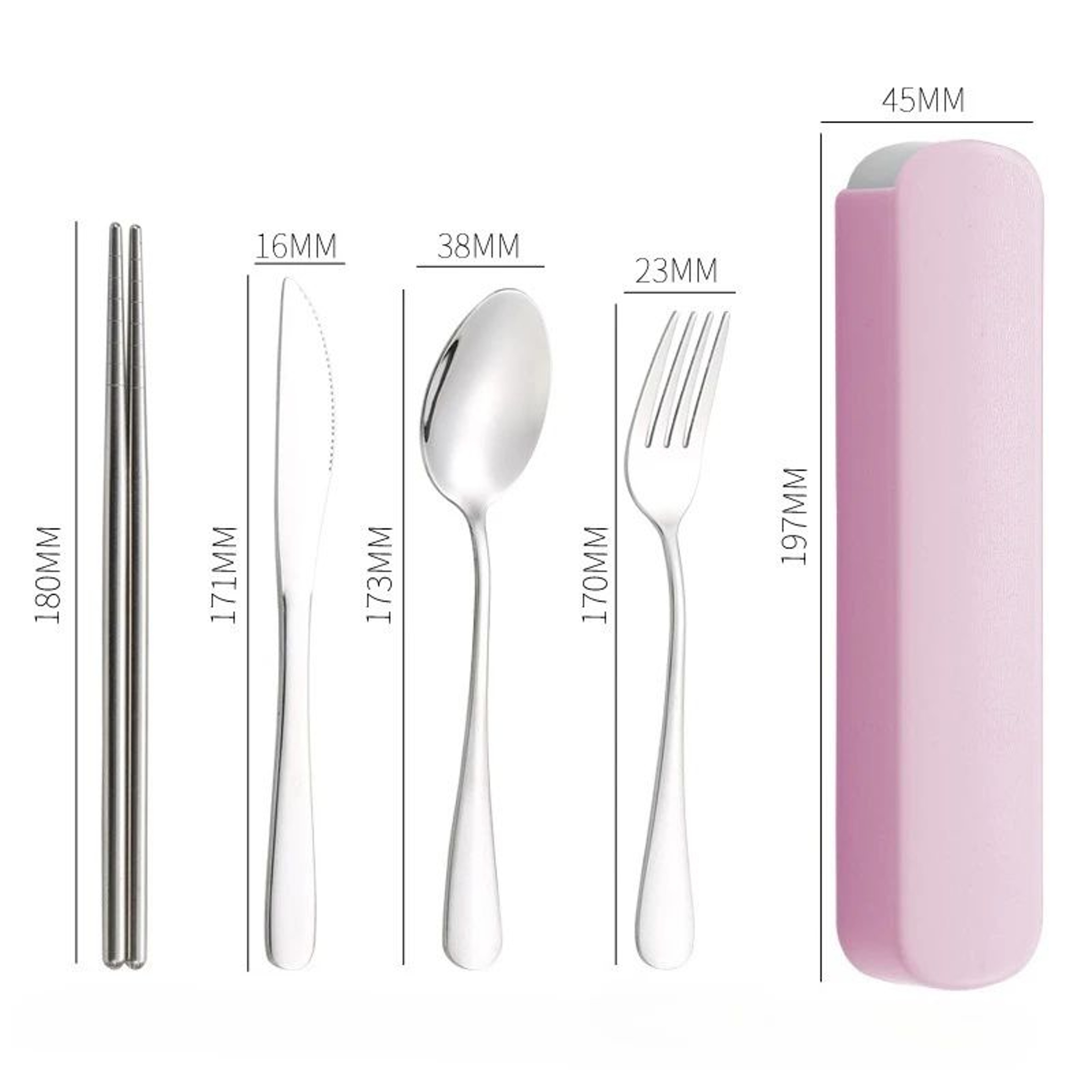 Portable Stainless Steel Travel Cutlery Set 9