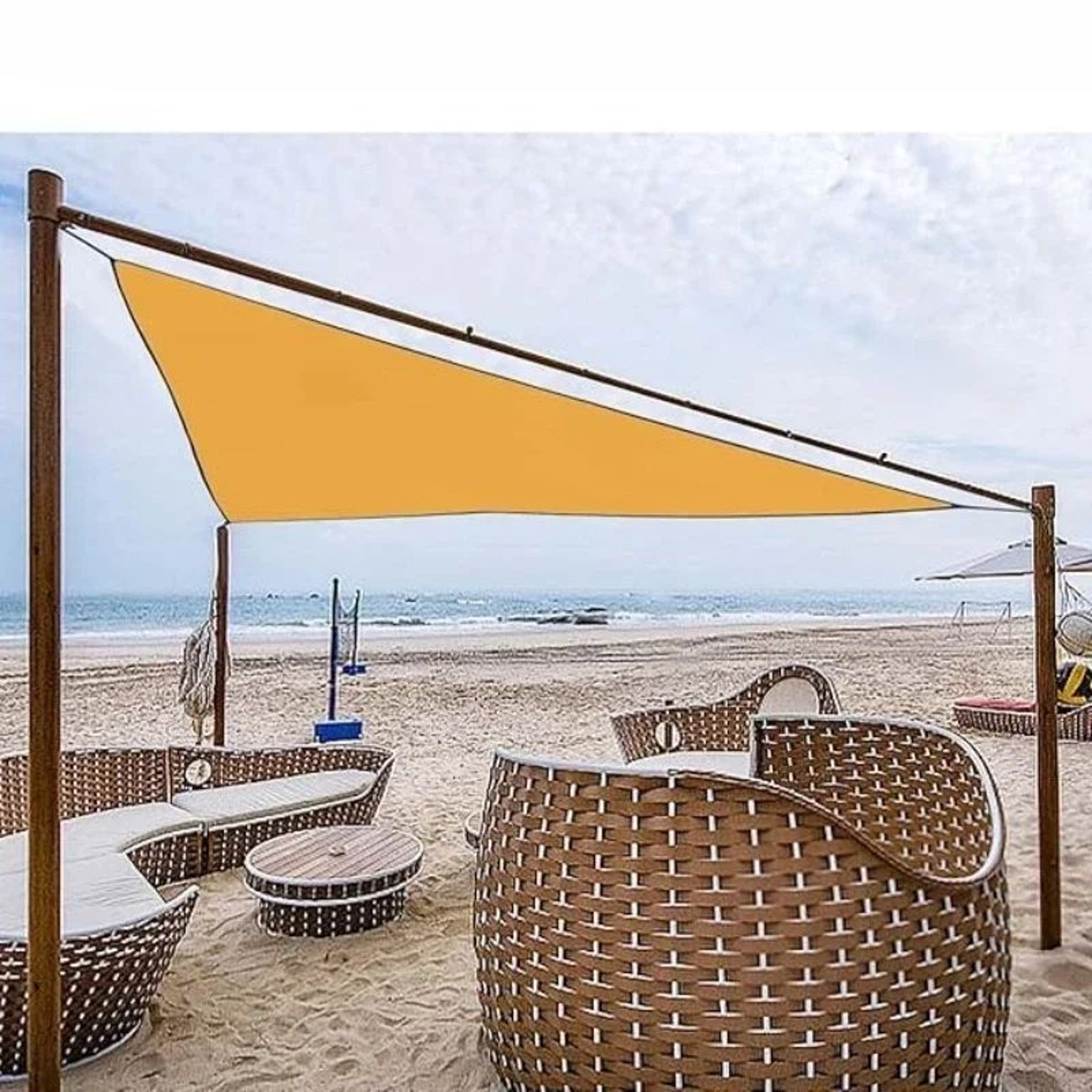 Folding Waterproof Triangle Sun Shade Sail Canopy 4