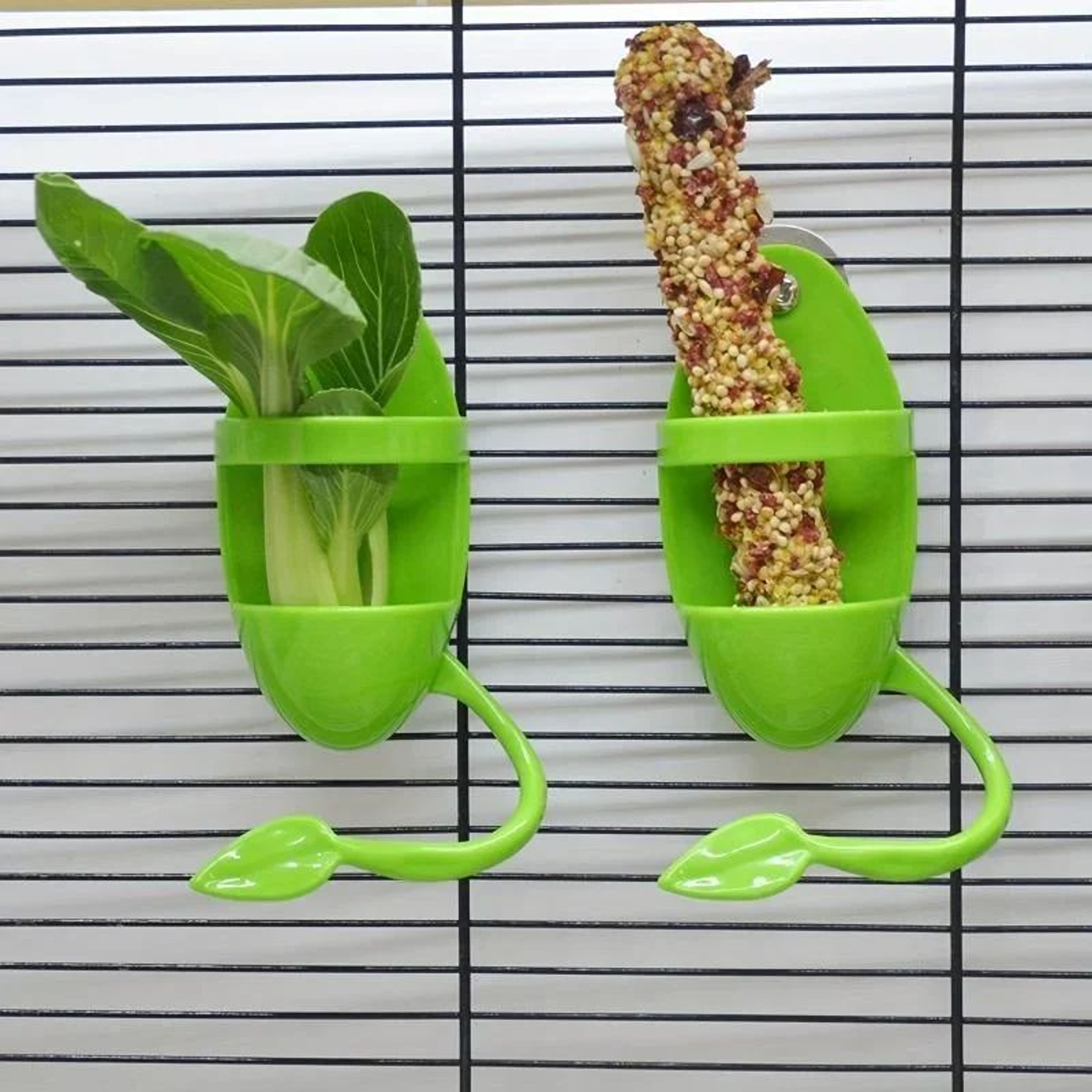 Bird Cuttlebone And Fruit Feeding Holder For Cage 3