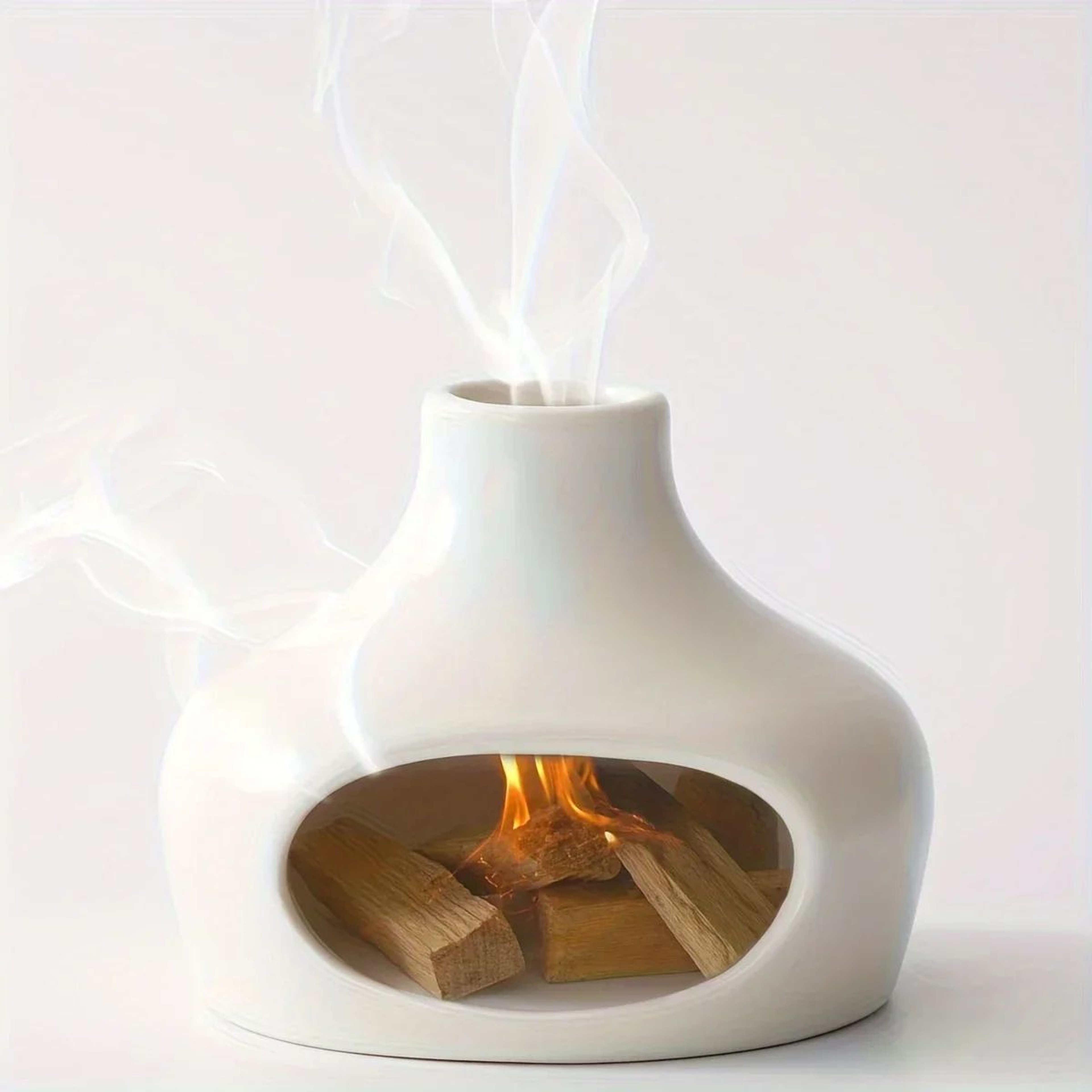Ceramic Palo Santo And Sage Burner With Chimney 3