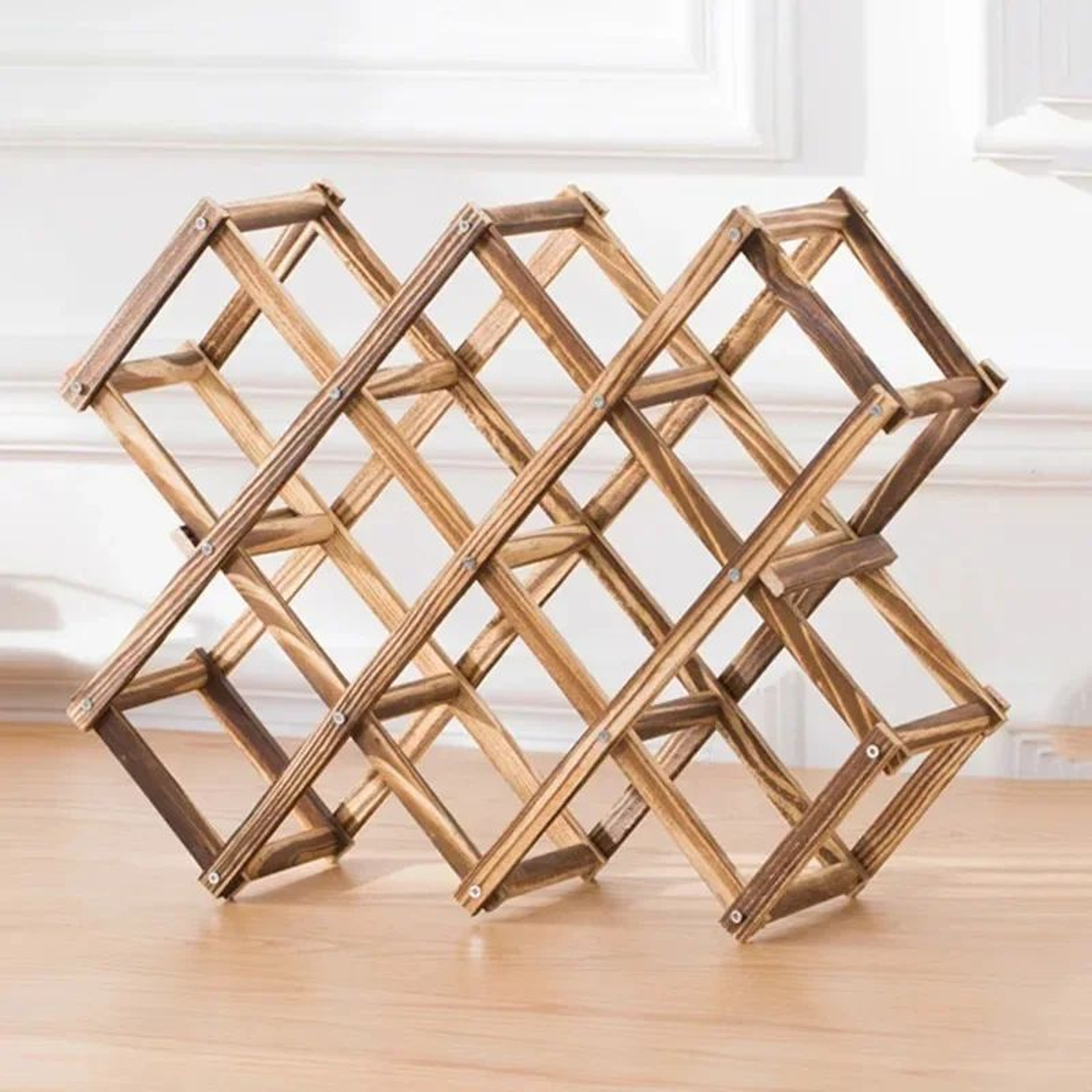 Freestanding Wine Bottle Display Rack Organizer 4