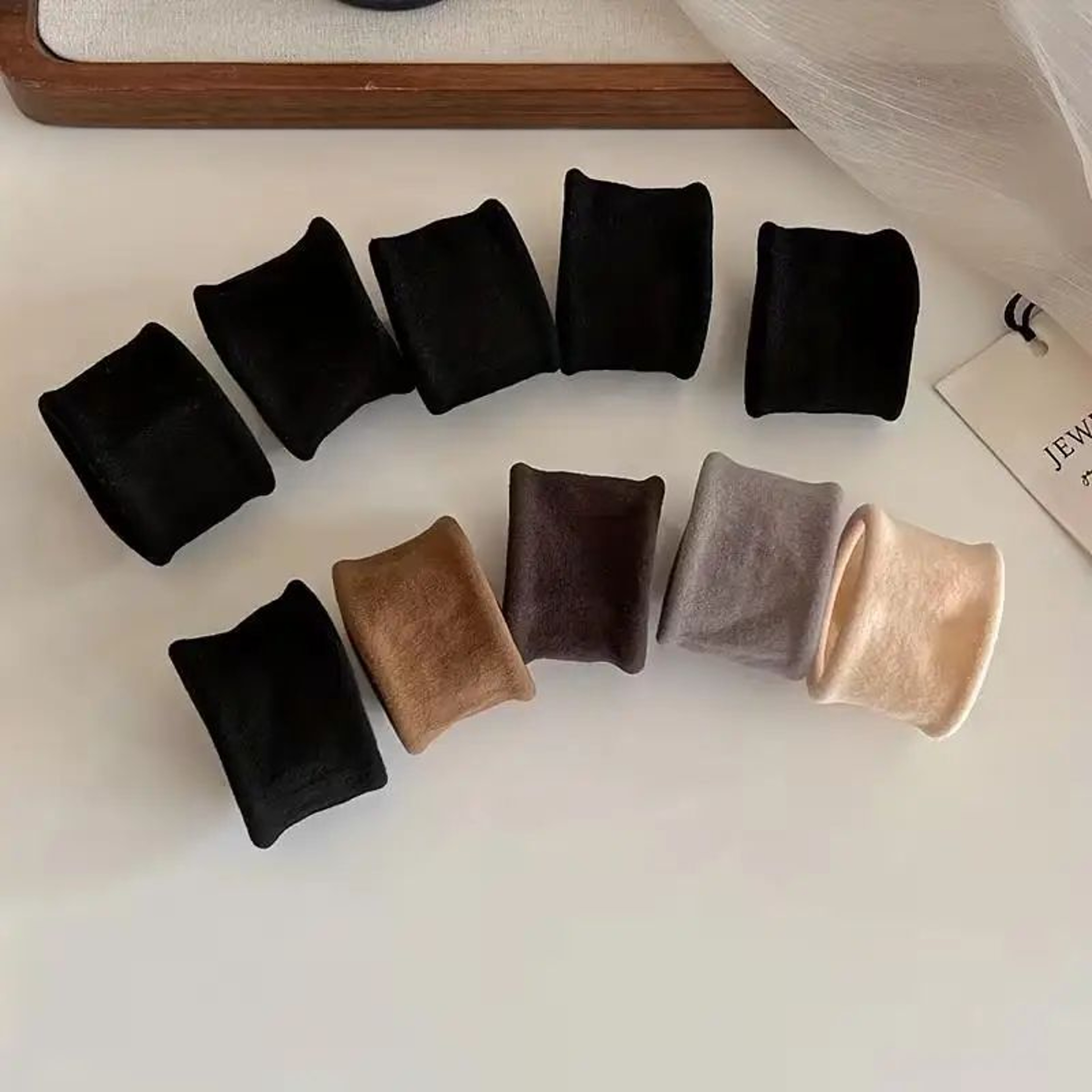 10 Piece Seamless Wide Elastic Hair Tie Set 2