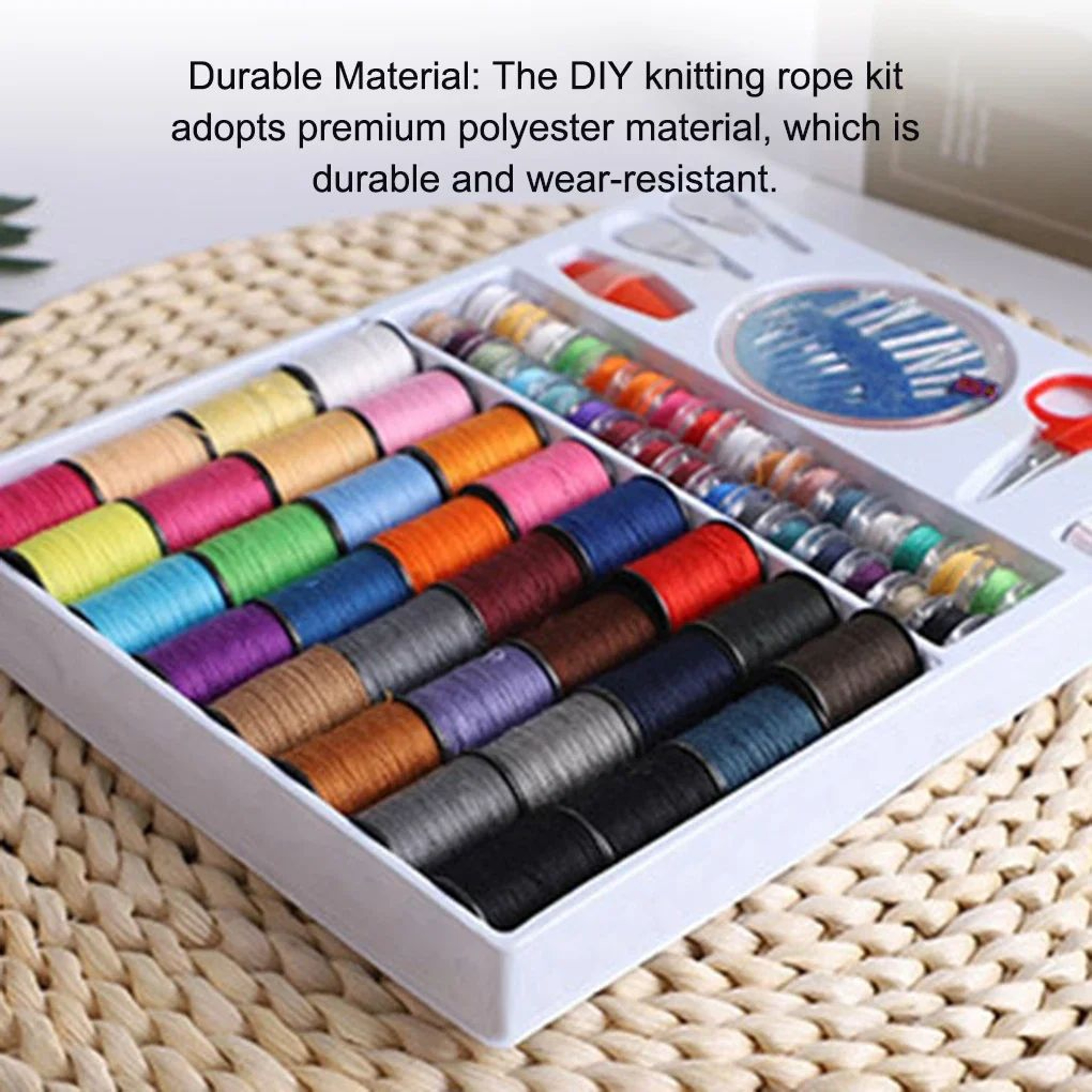 64 Color Sewing Thread Set With Needle Storage Box 0