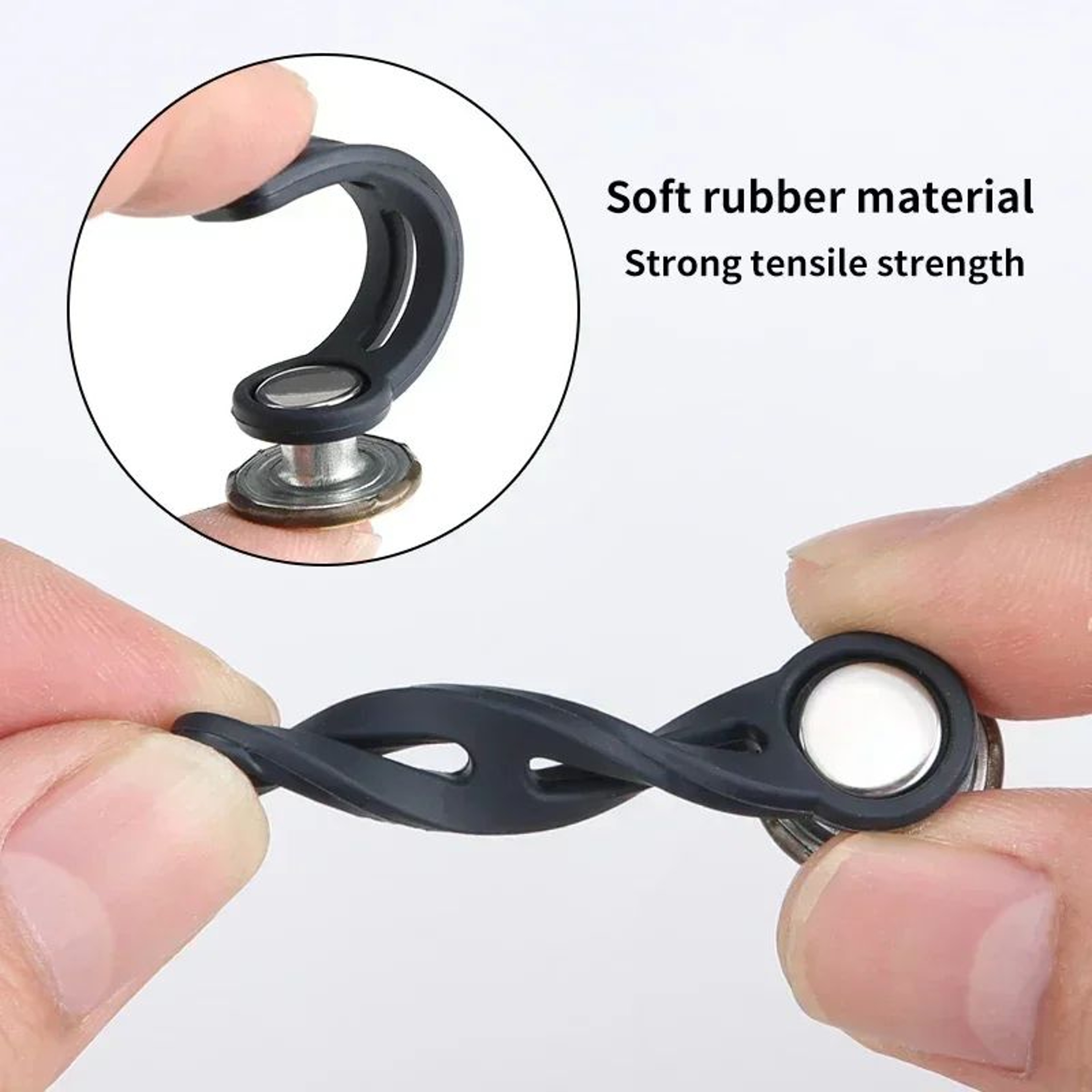 6 Piece No Sew Jeans Waist Adjustment Button Set 3