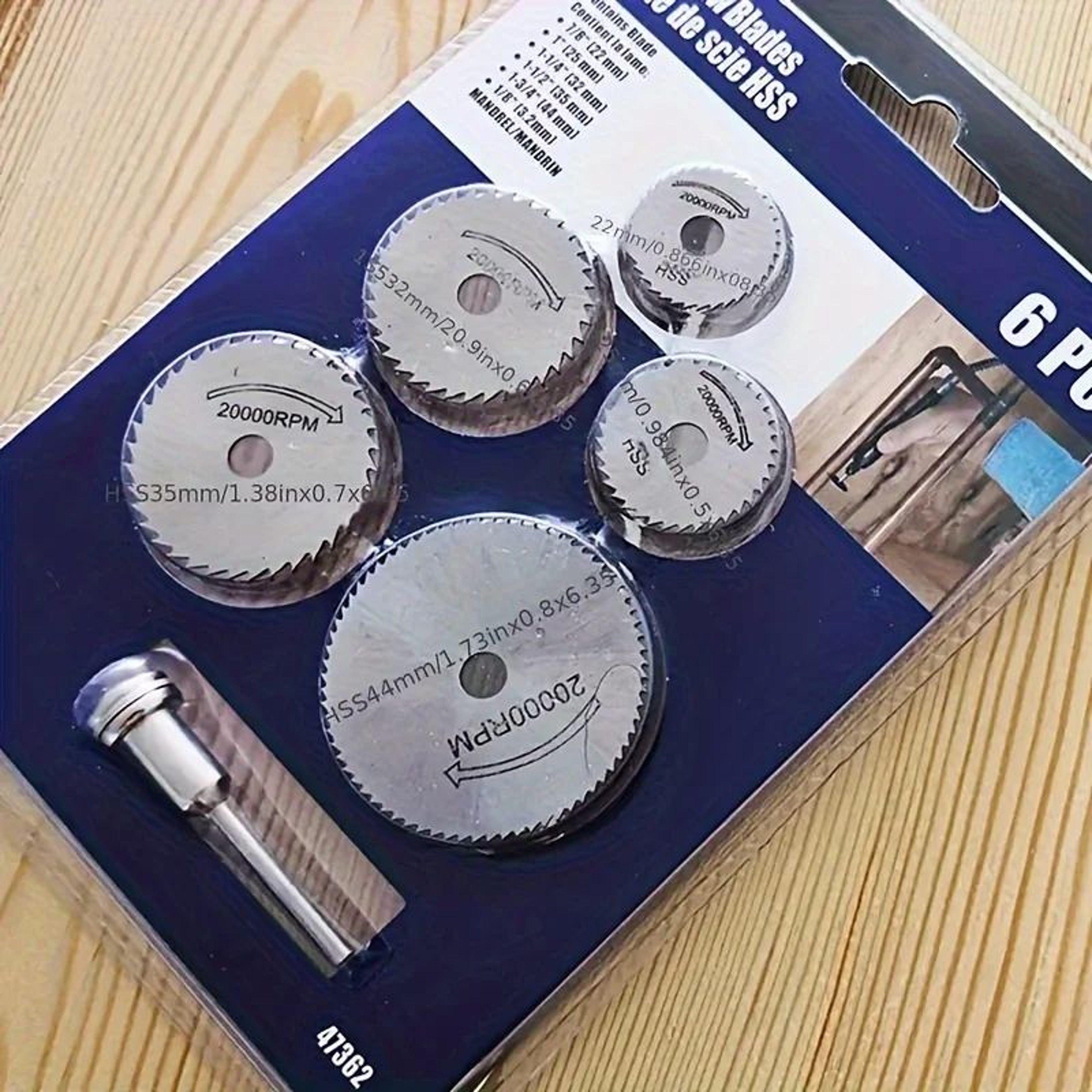 6 Piece HSS Mini Circular Saw Blade Cutting Disc Set 0