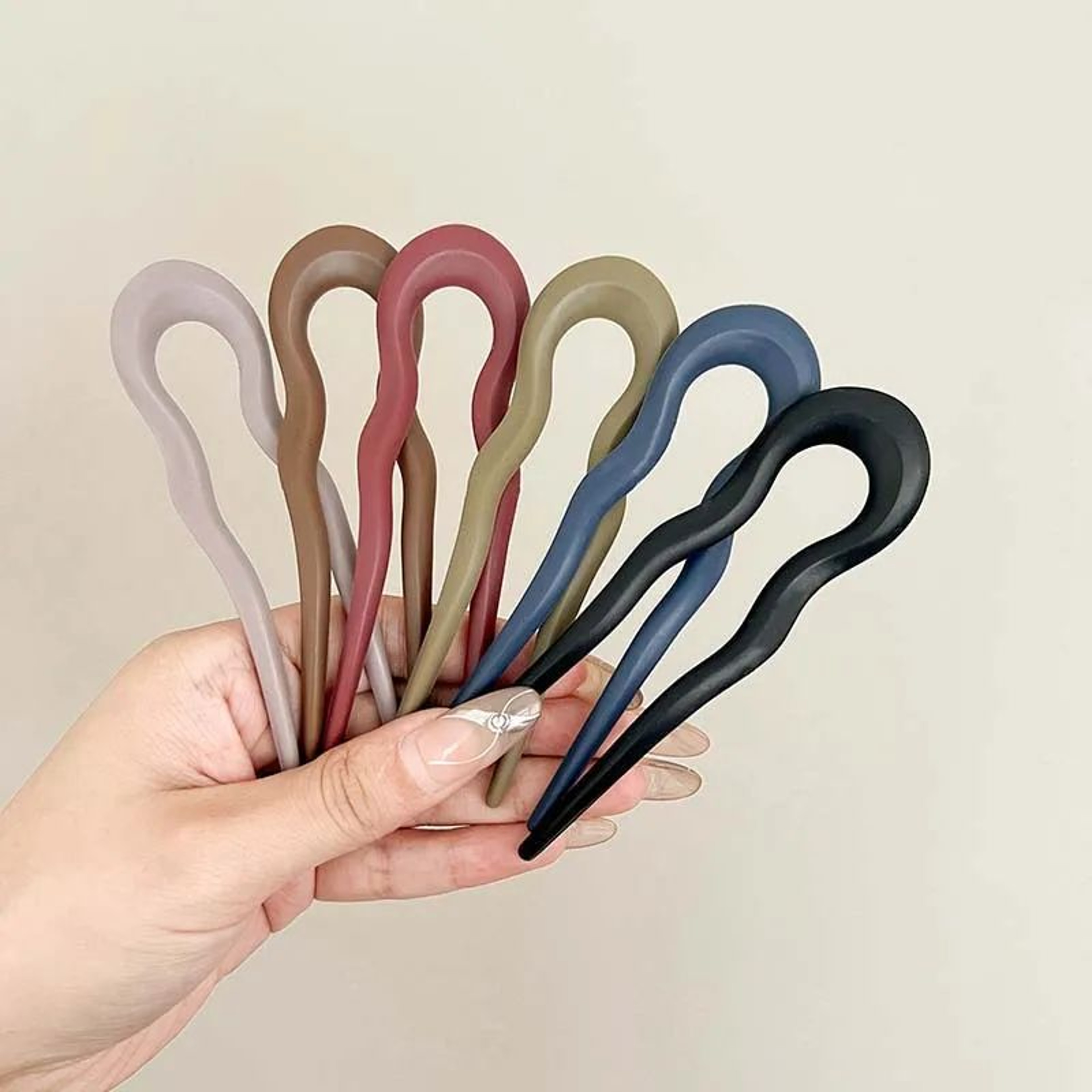 Tortoiseshell U Shaped Hair Fork For Women 6