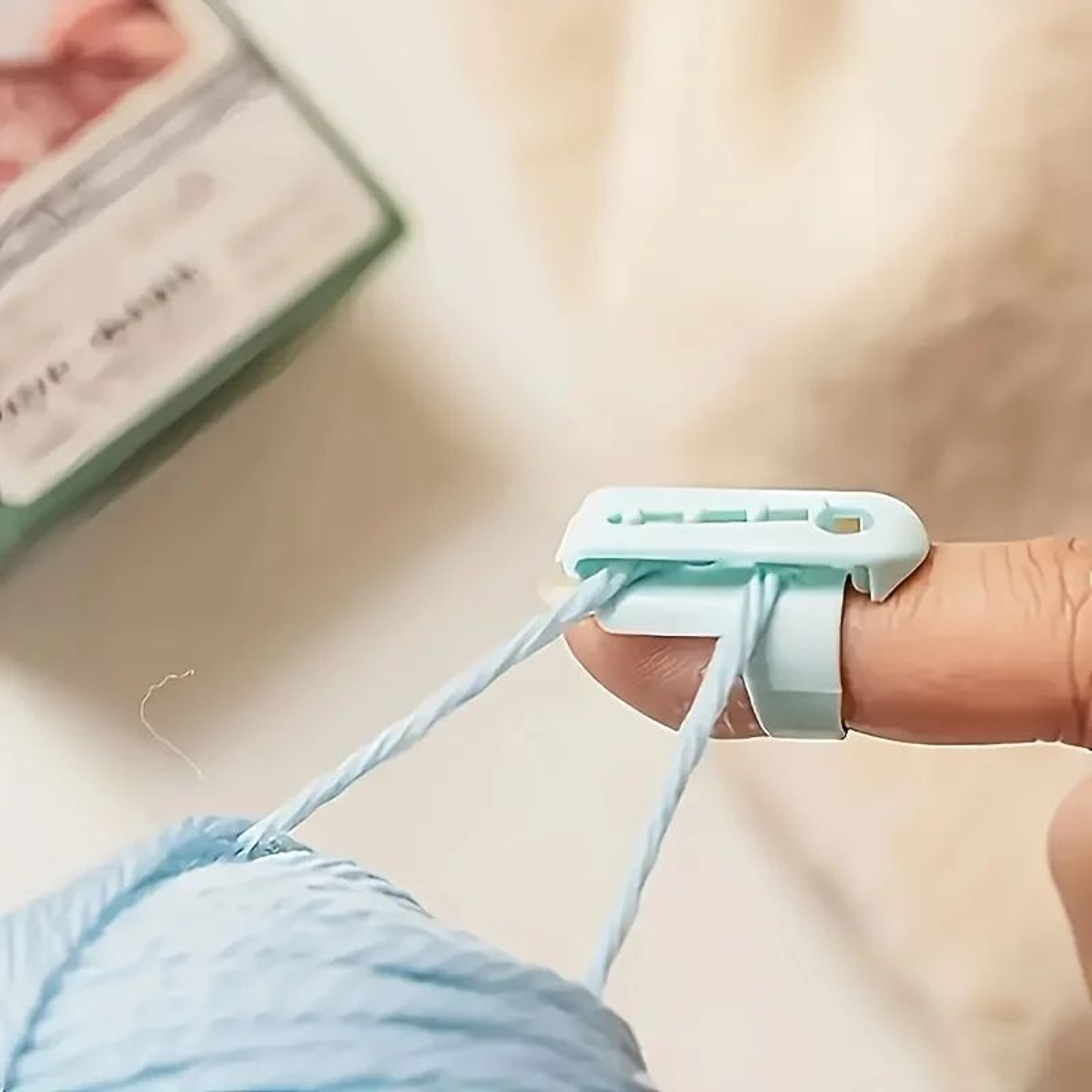 Beginner Crochet Yarn Guide Finger Protector 2
