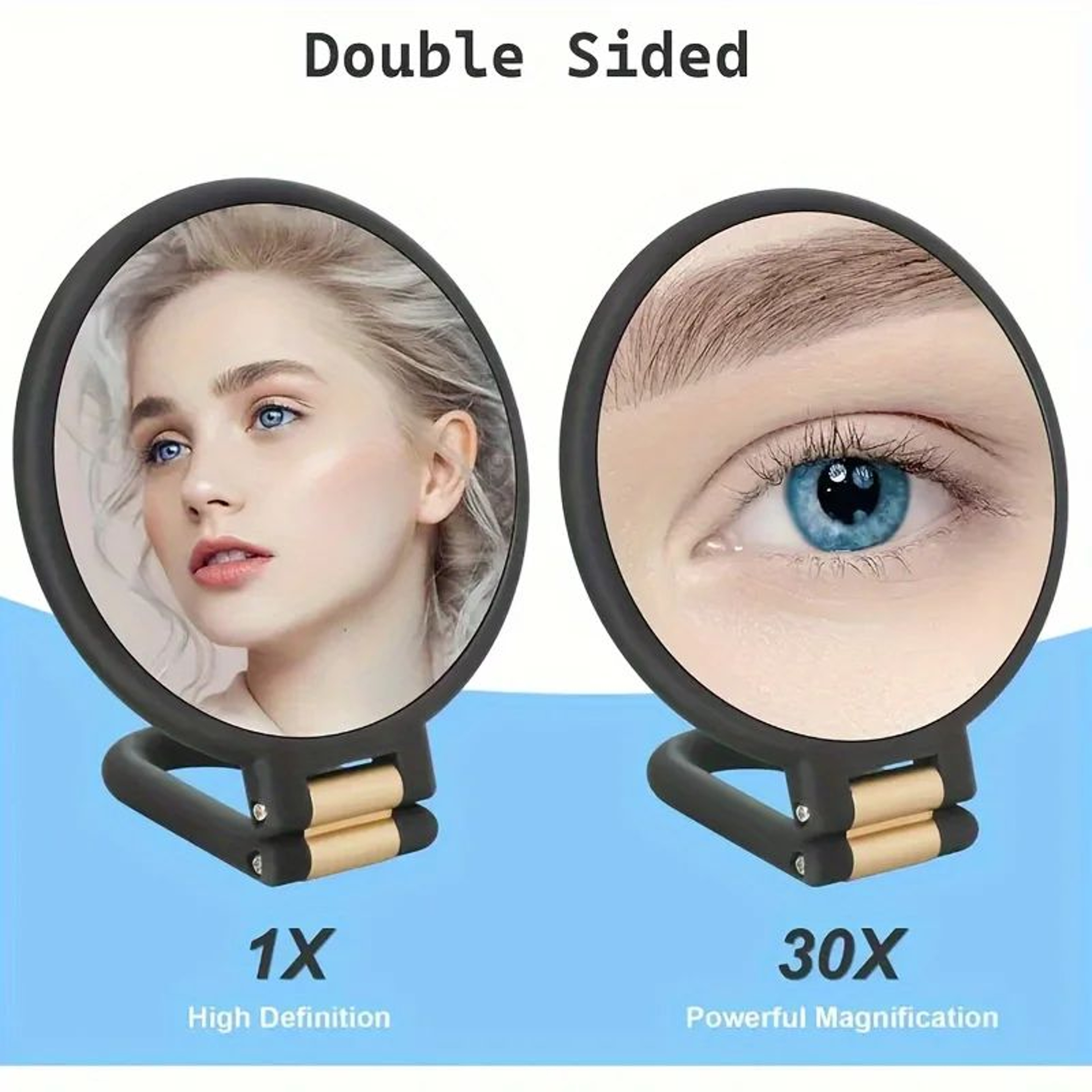 Portable Dual Sided 30X Magnifying Makeup Mirror 1