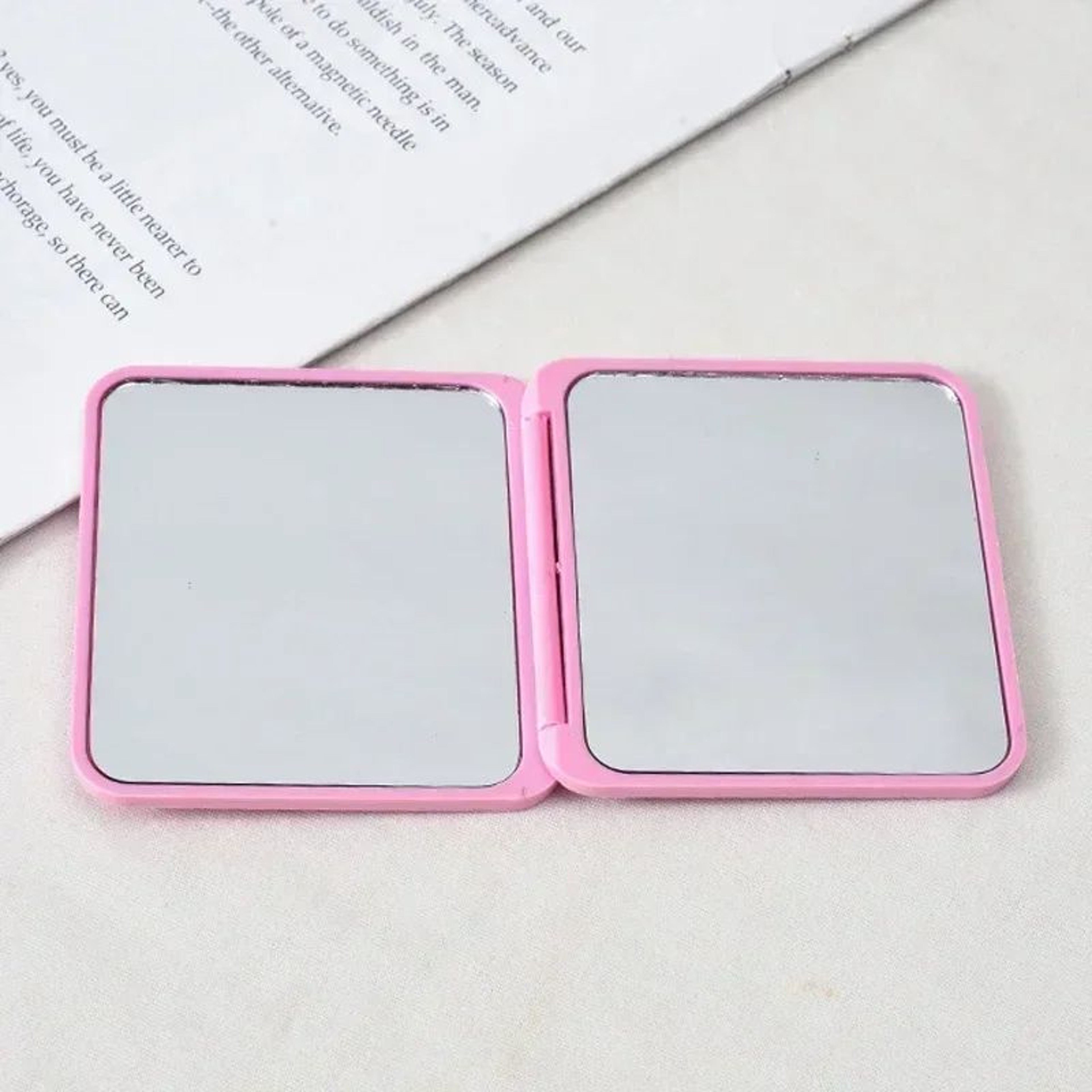 Square Double Sided Portable Pocket Makeup Mirror 3