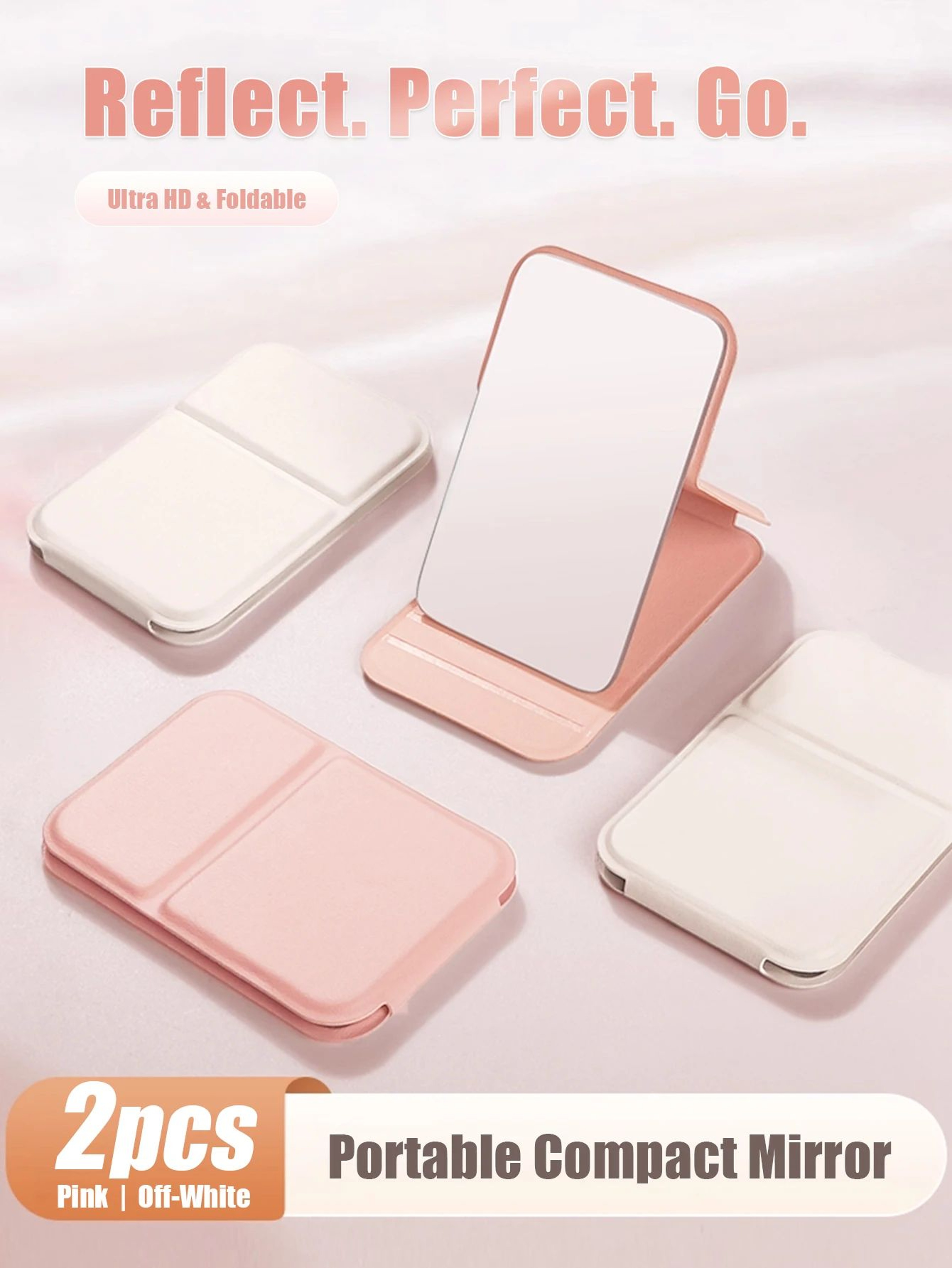 Mini Portable Folding Pocket Makeup Mirror For Travel 0