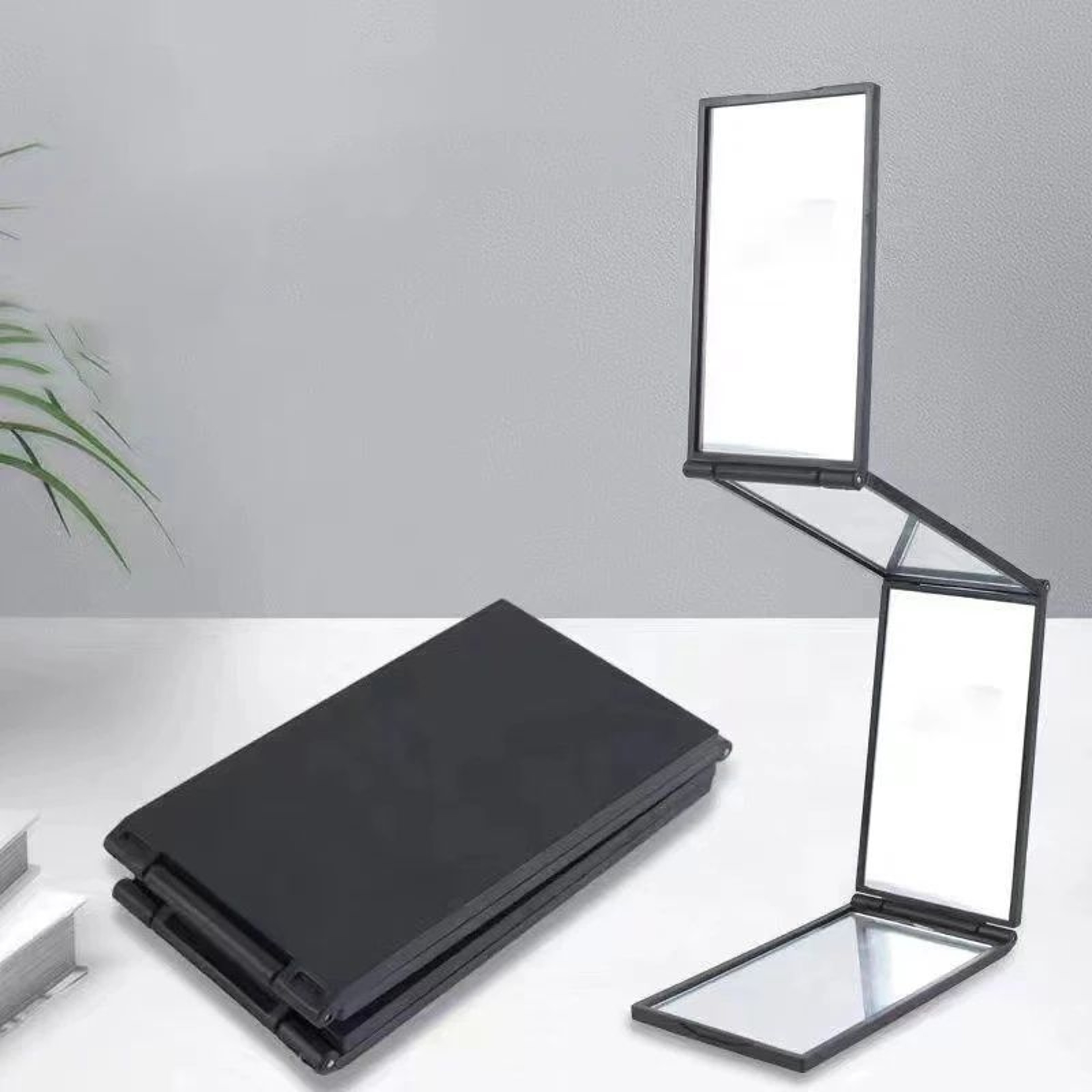 4 Way 360 Degree Foldable Self Hair Cutting Mirror 1