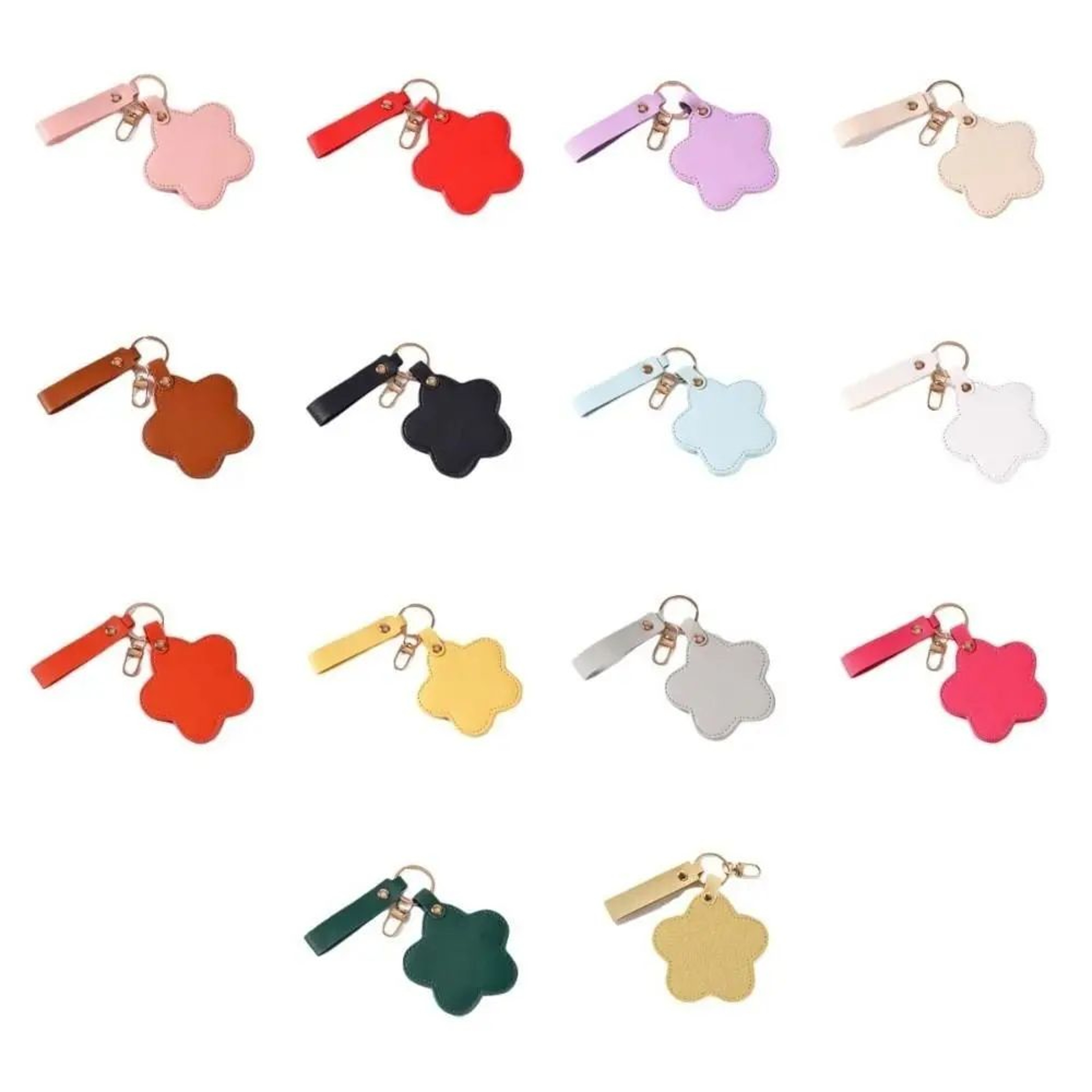 Star Shape Rotating Mini Mirror Bag And Keychain Pendant 5