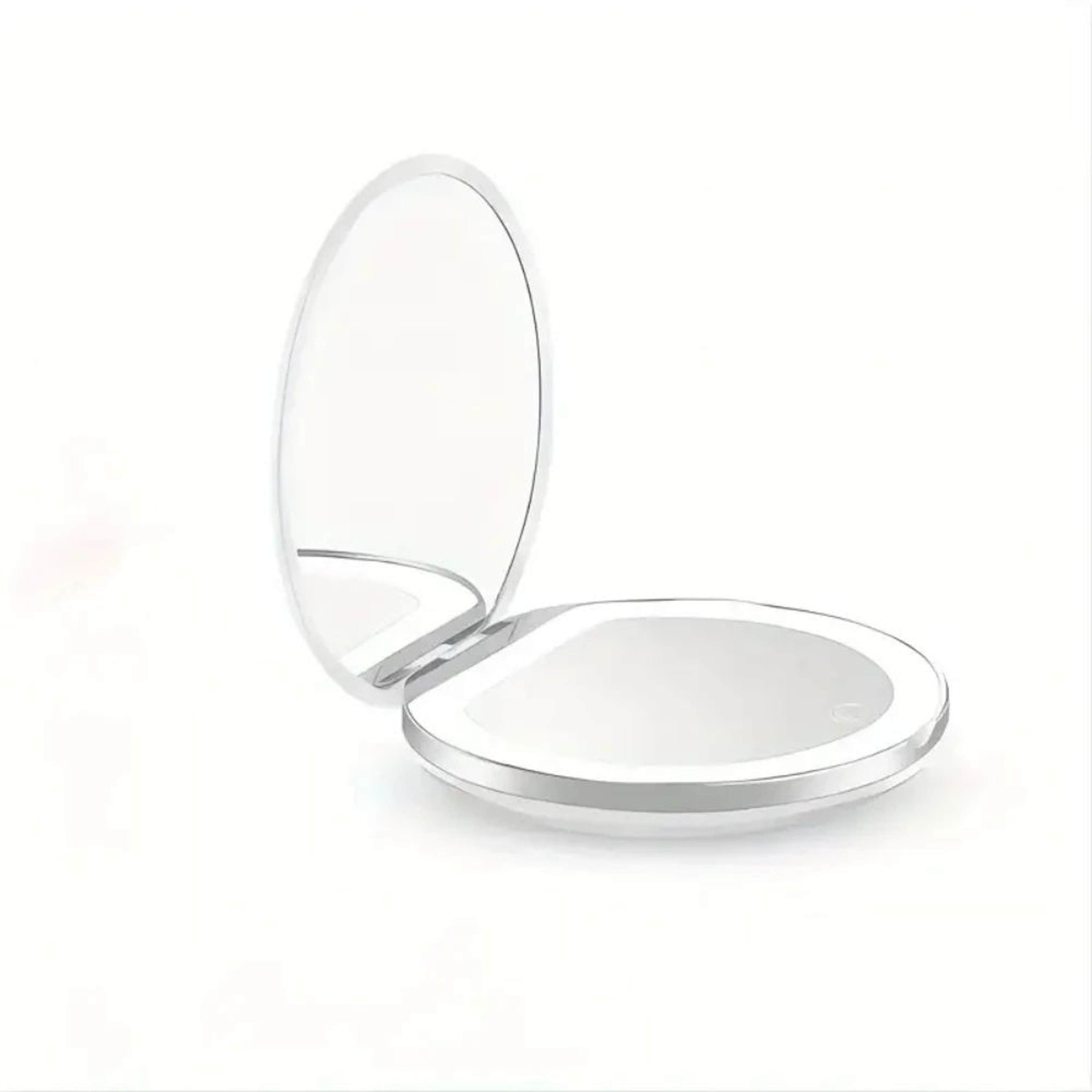 LED Compact Pocket Makeup Mirror With 1X And 3X Magnification 8