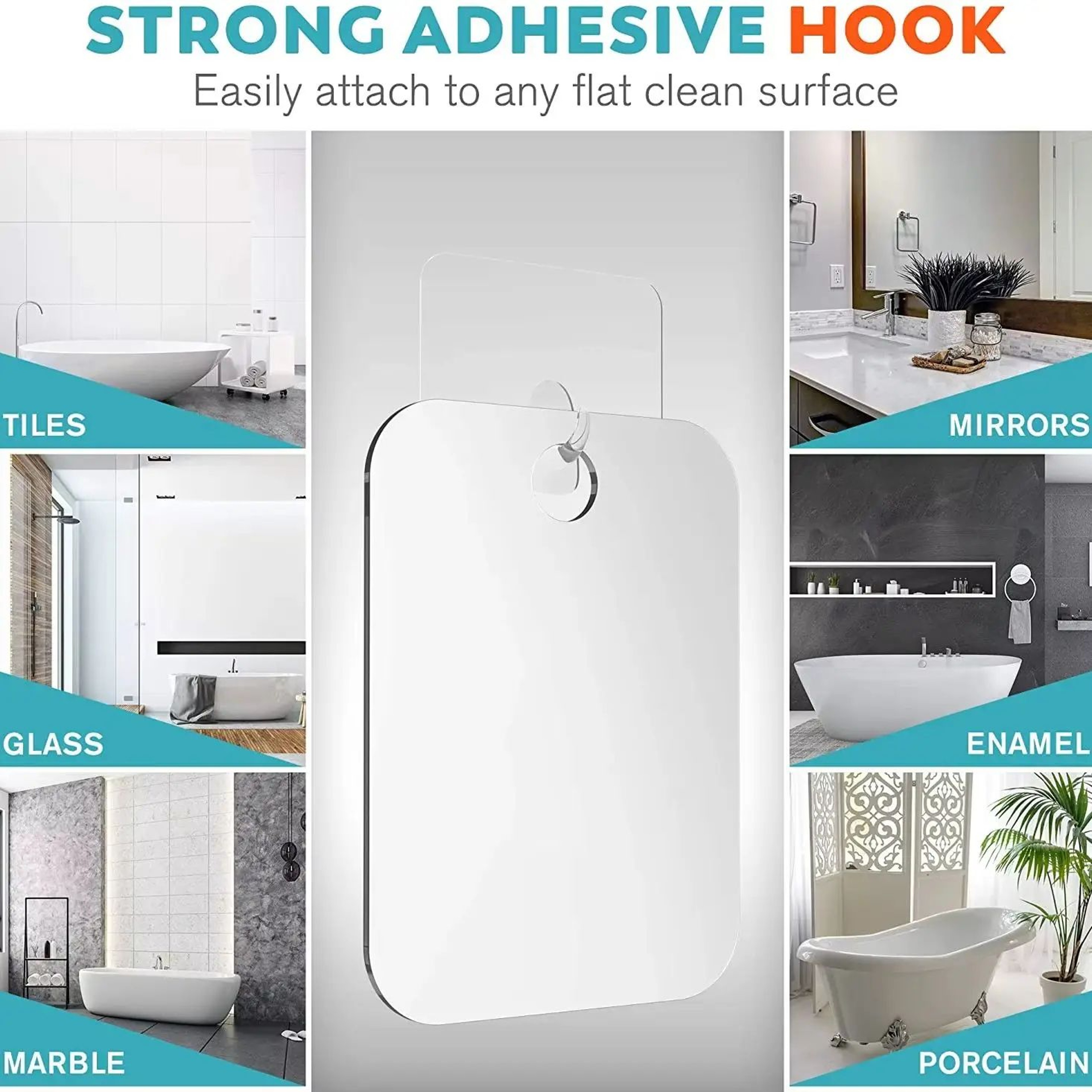 2 Piece Thickened Acrylic Shower And Shaving Mirror Set 4